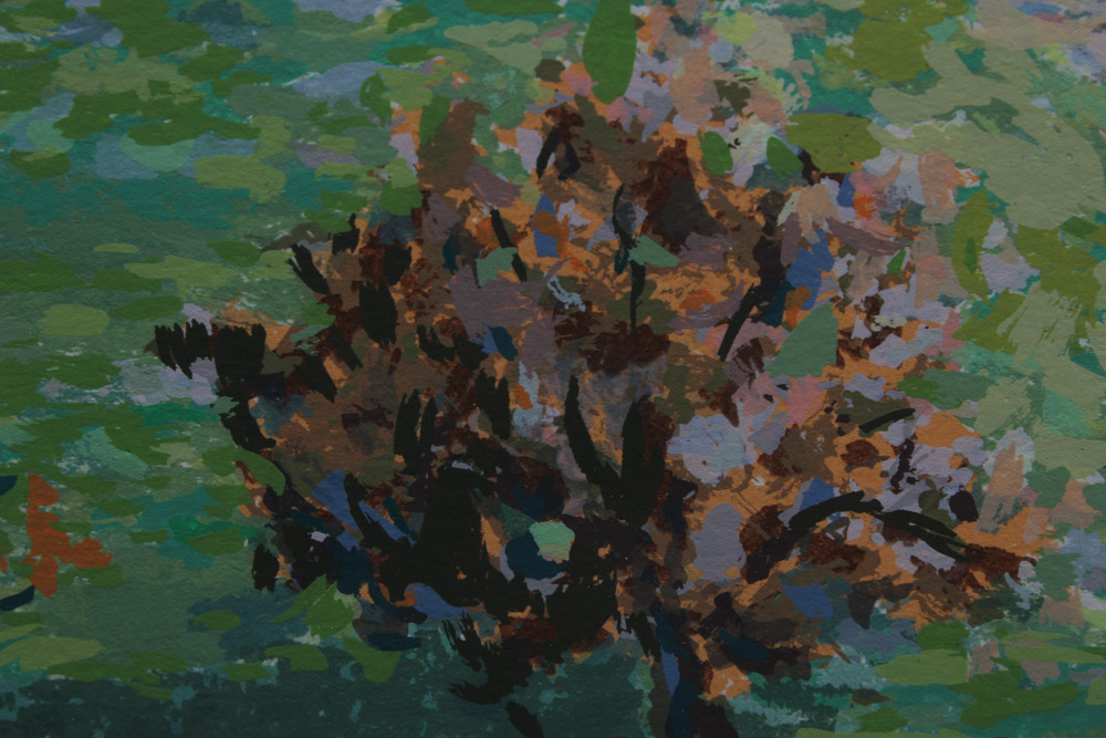 Christine Tuttle Limited Edition Lithograph Print on Paper of a Rural Landscape