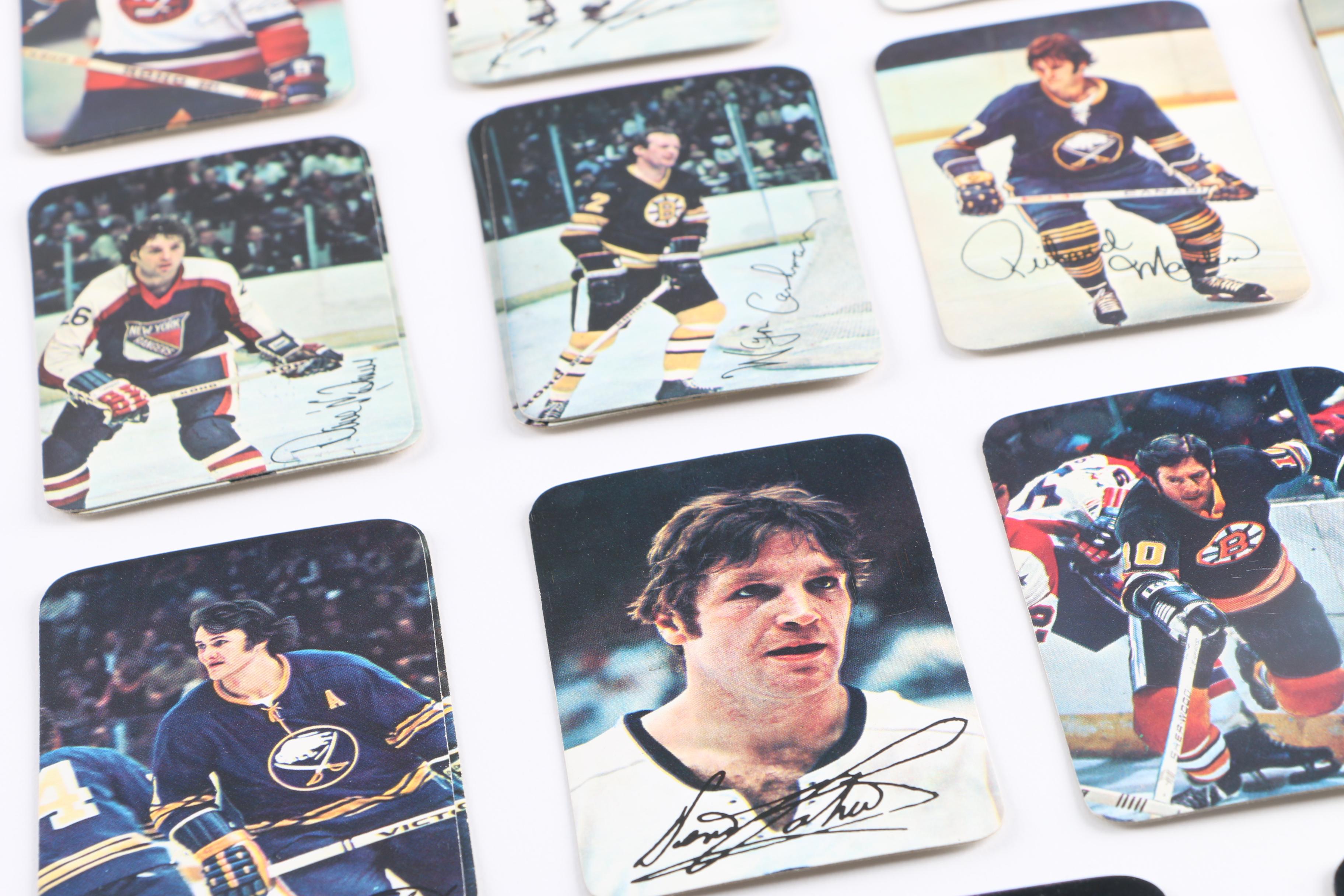 Collection of 1977 Topps Glossy Square Hockey Cards