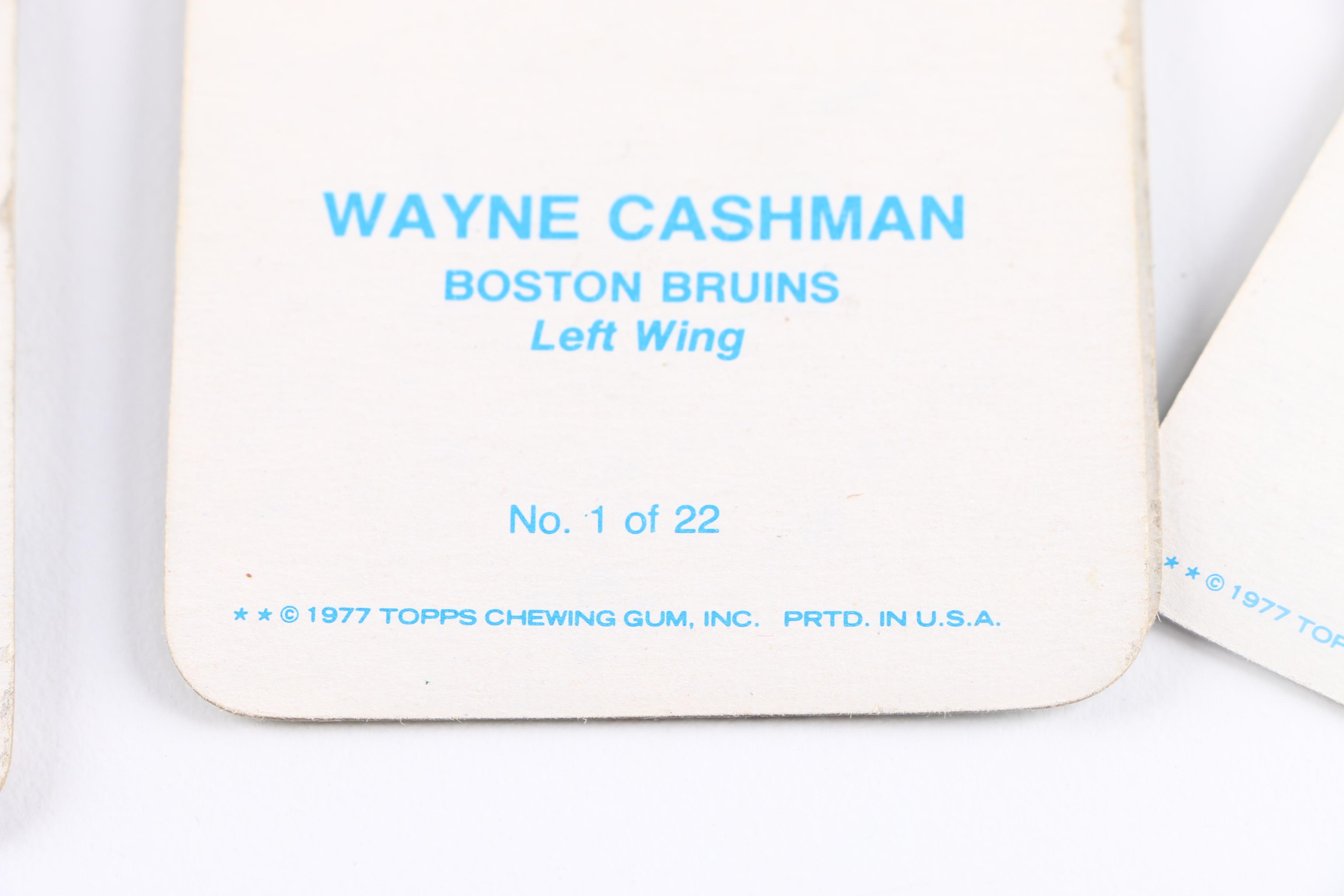 Collection of 1977 Topps Glossy Square Hockey Cards