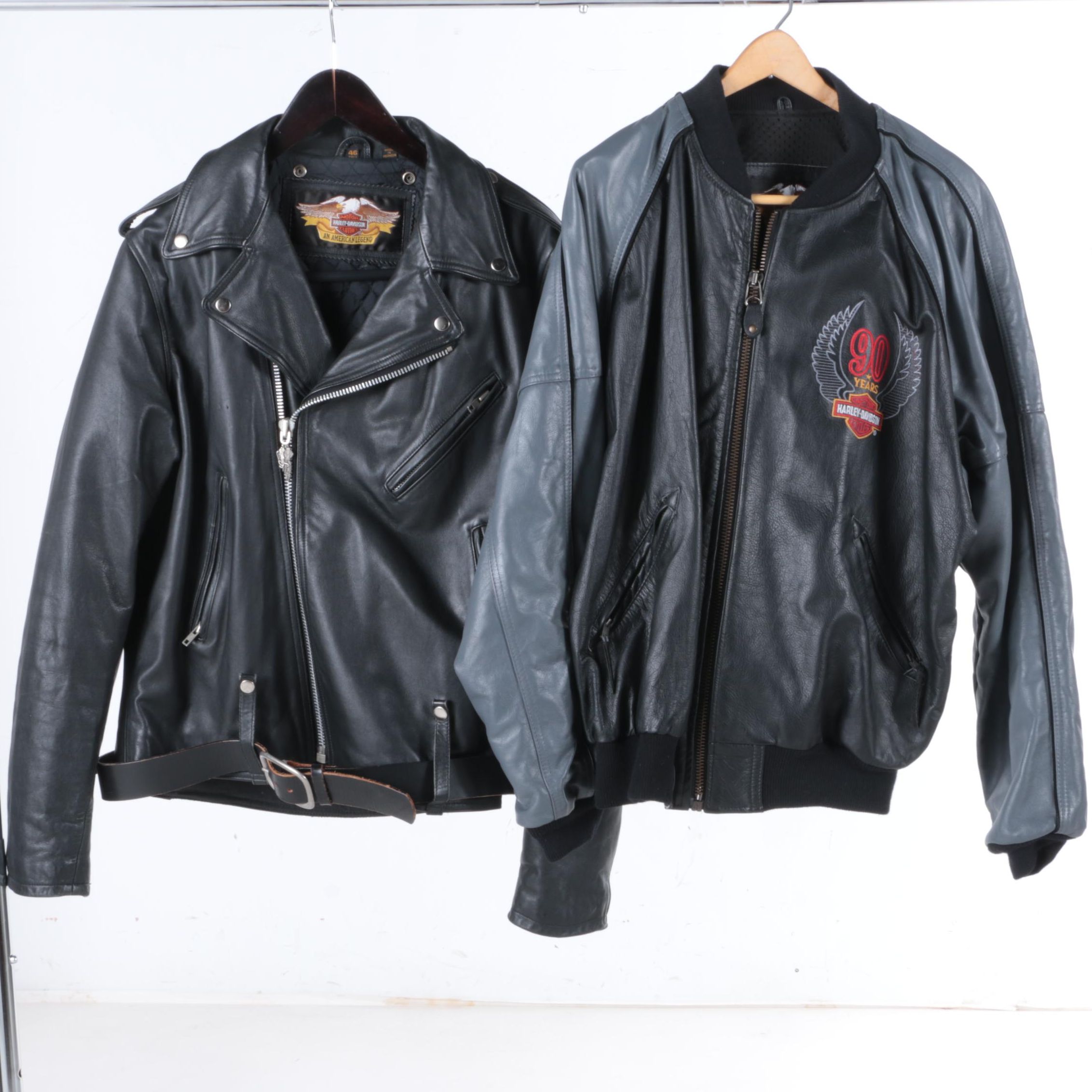 Harley Davidson Leather Jackets Including 90th Anniversary Jacket