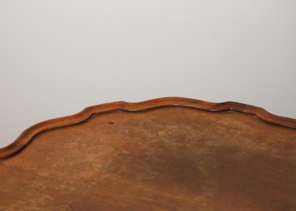 Vintage Mahogany Pie Crust Tea Table