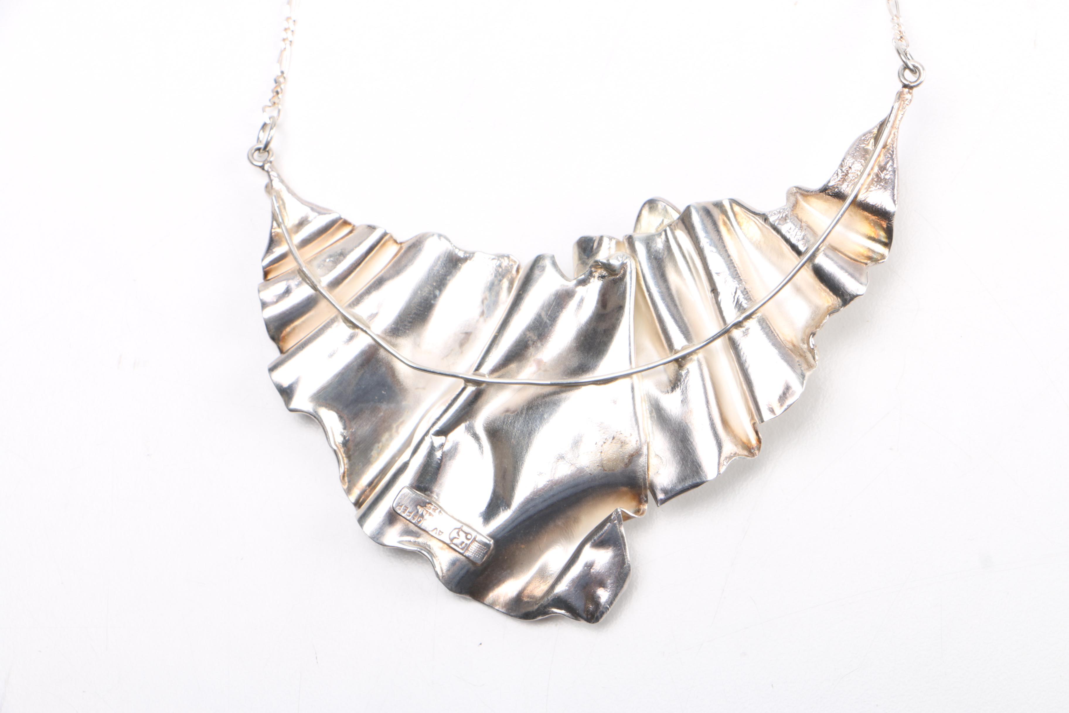 Sterling Silver Jewelry Assortment Including a Pearl Necklace