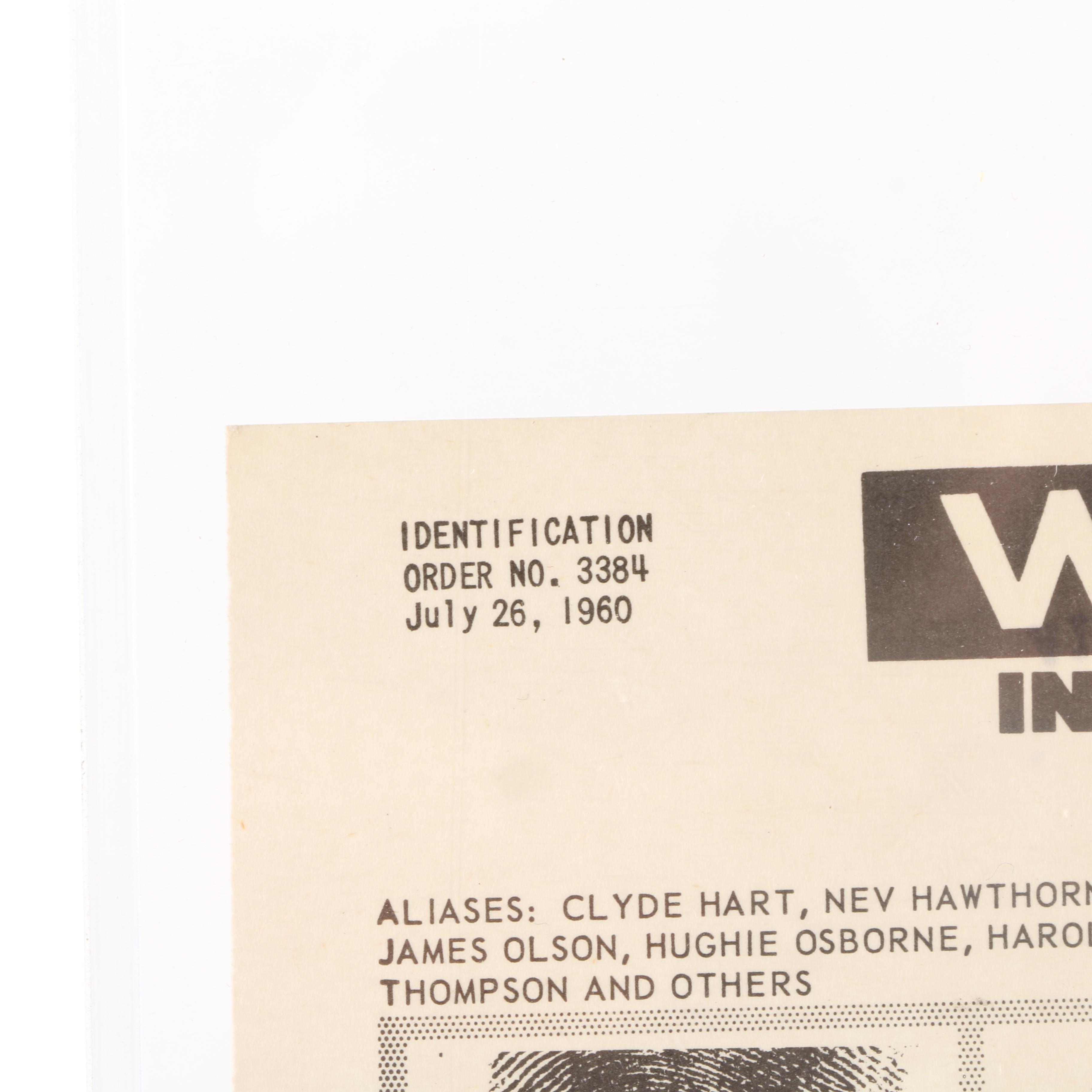 Vintage FBI Wanted Posters