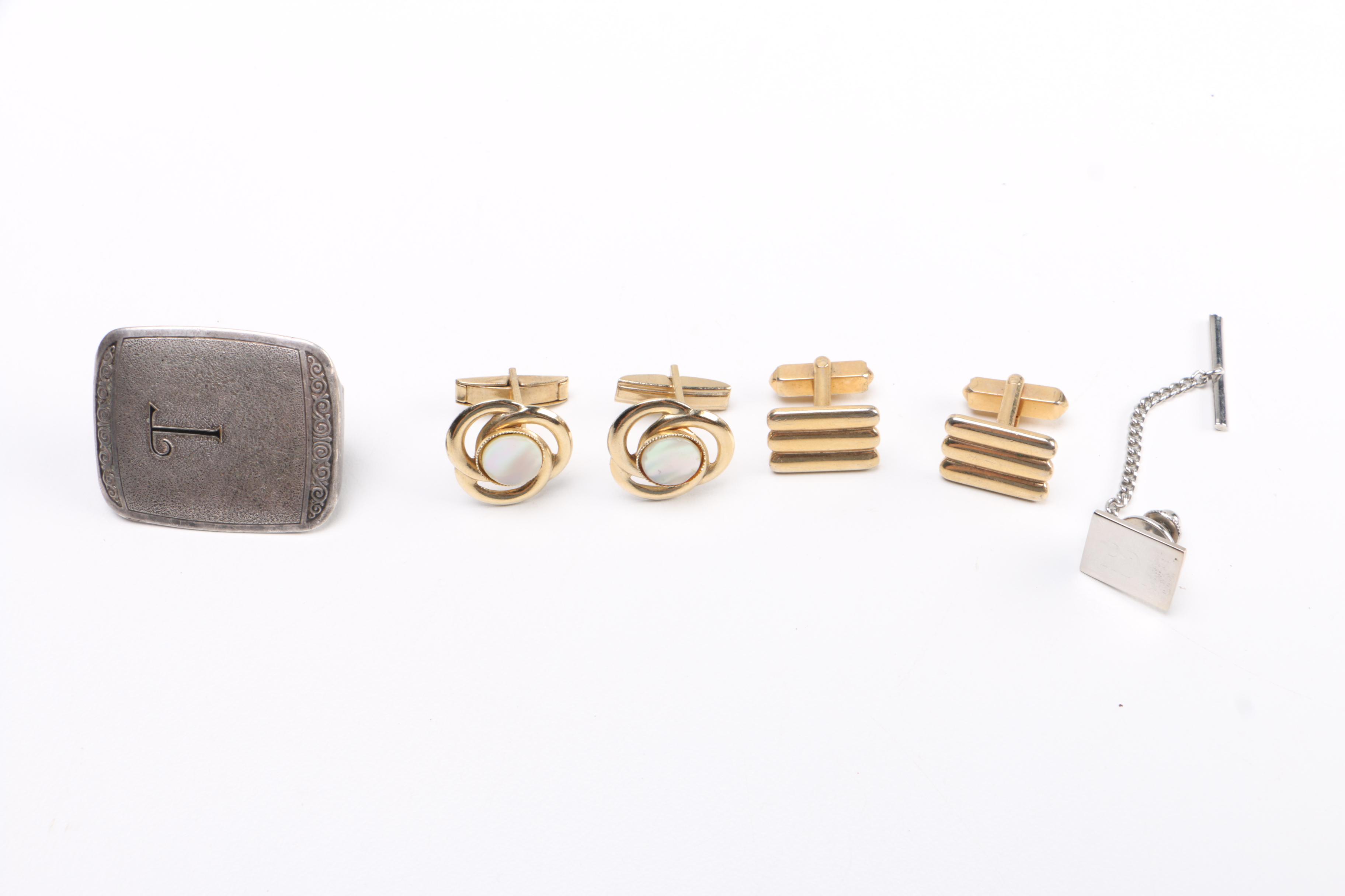 Large Assortment of Men's Accessories Including Cuff Links