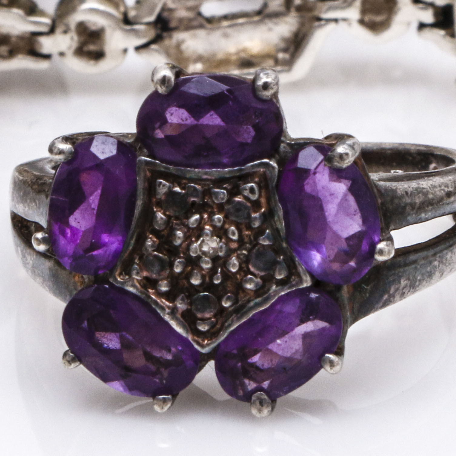 Diamond and Gemstone Sterling Silver Jewelry Including Carolyn Pollack