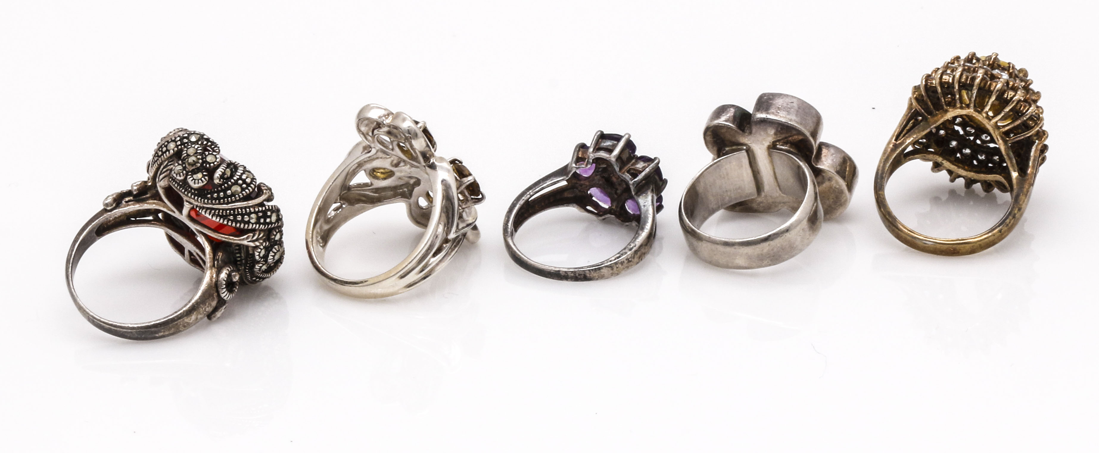 Diamond and Gemstone Sterling Silver Jewelry Including Carolyn Pollack