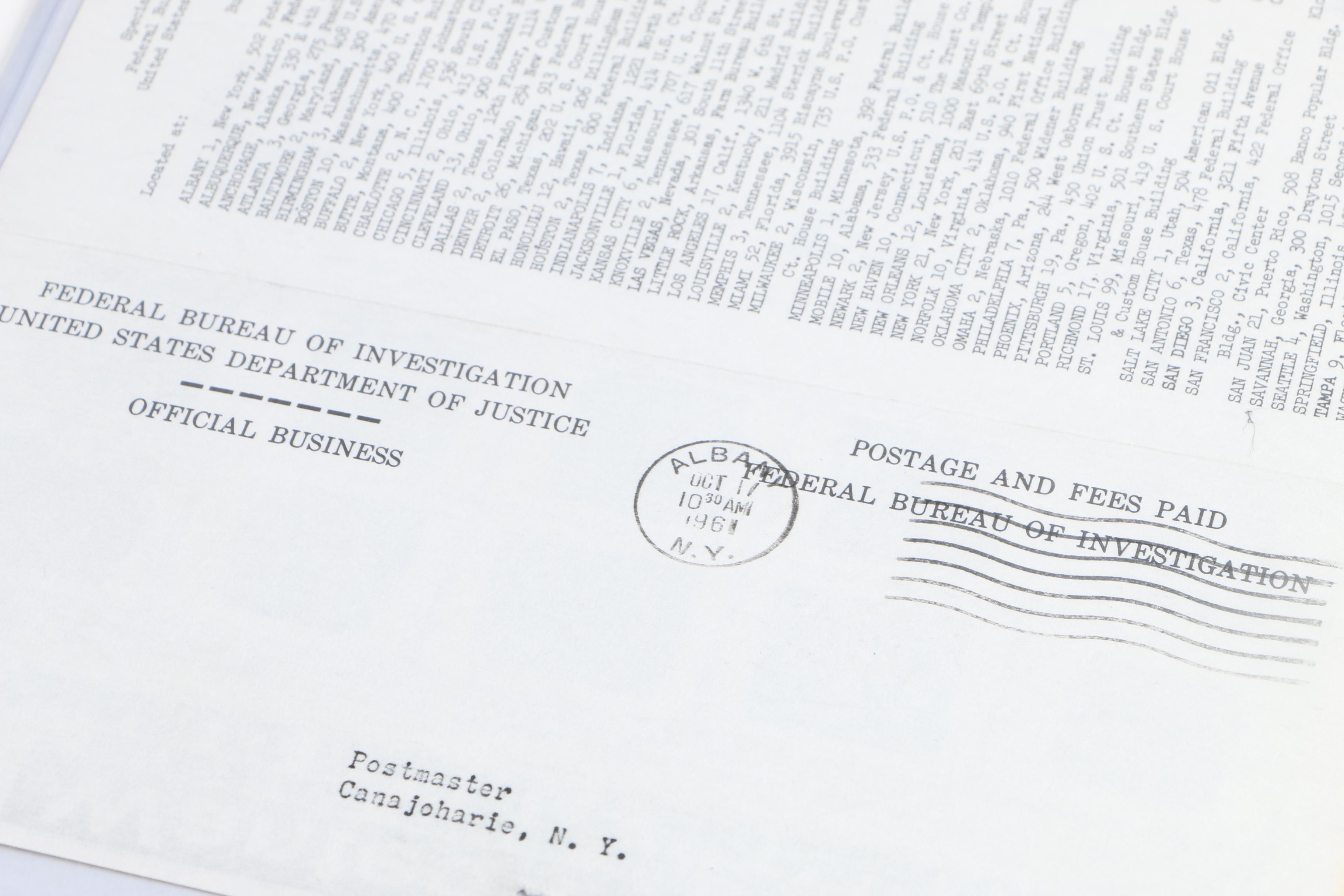 Vintage FBI Wanted Posters