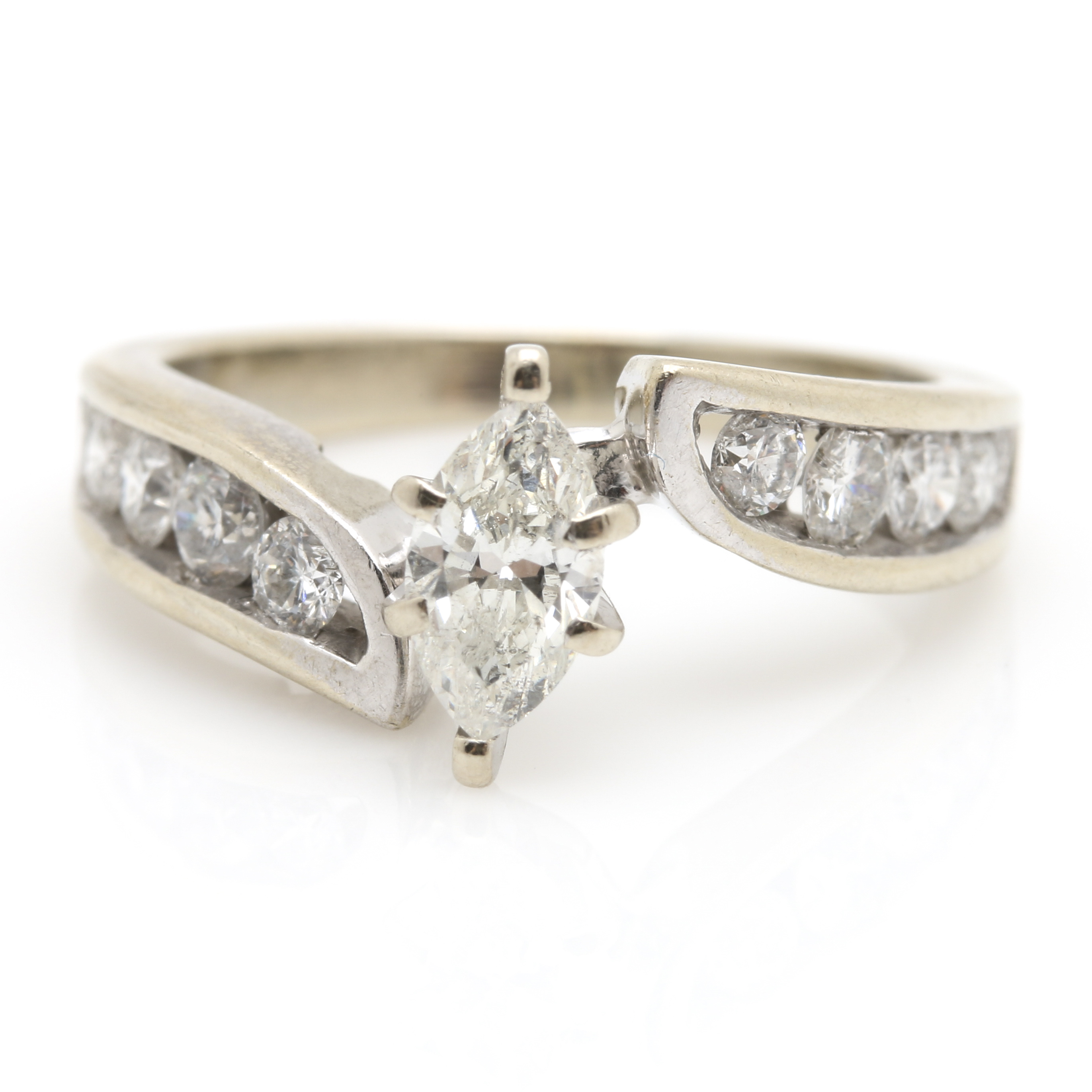 14K White Gold 1.63 CTW Diamond Bridal Set by ODI/ Famor Inc.
