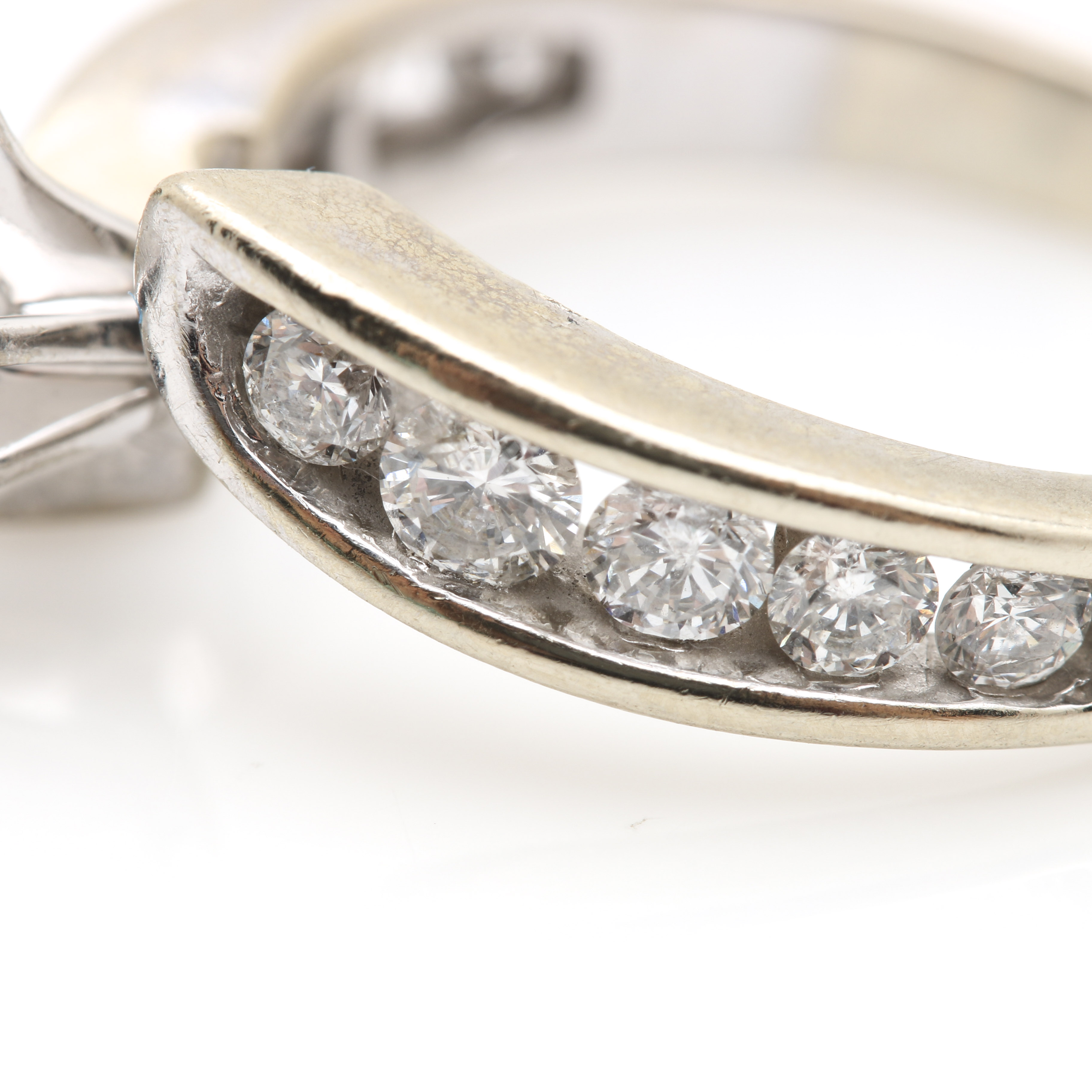 14K White Gold 1.63 CTW Diamond Bridal Set by ODI/ Famor Inc.