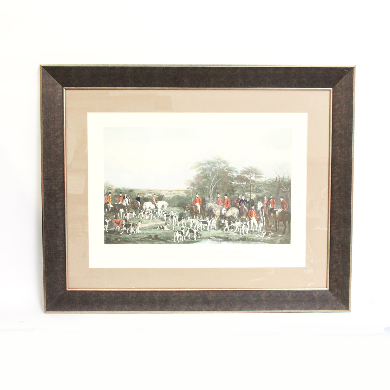 After Frederick Bromley Offset Lithograph "Sir Richard Sutton and the Quorn Hounds"
