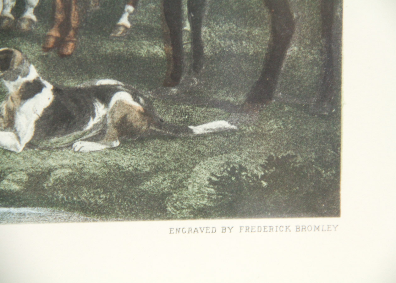 After Frederick Bromley Offset Lithograph "Sir Richard Sutton and the Quorn Hounds"