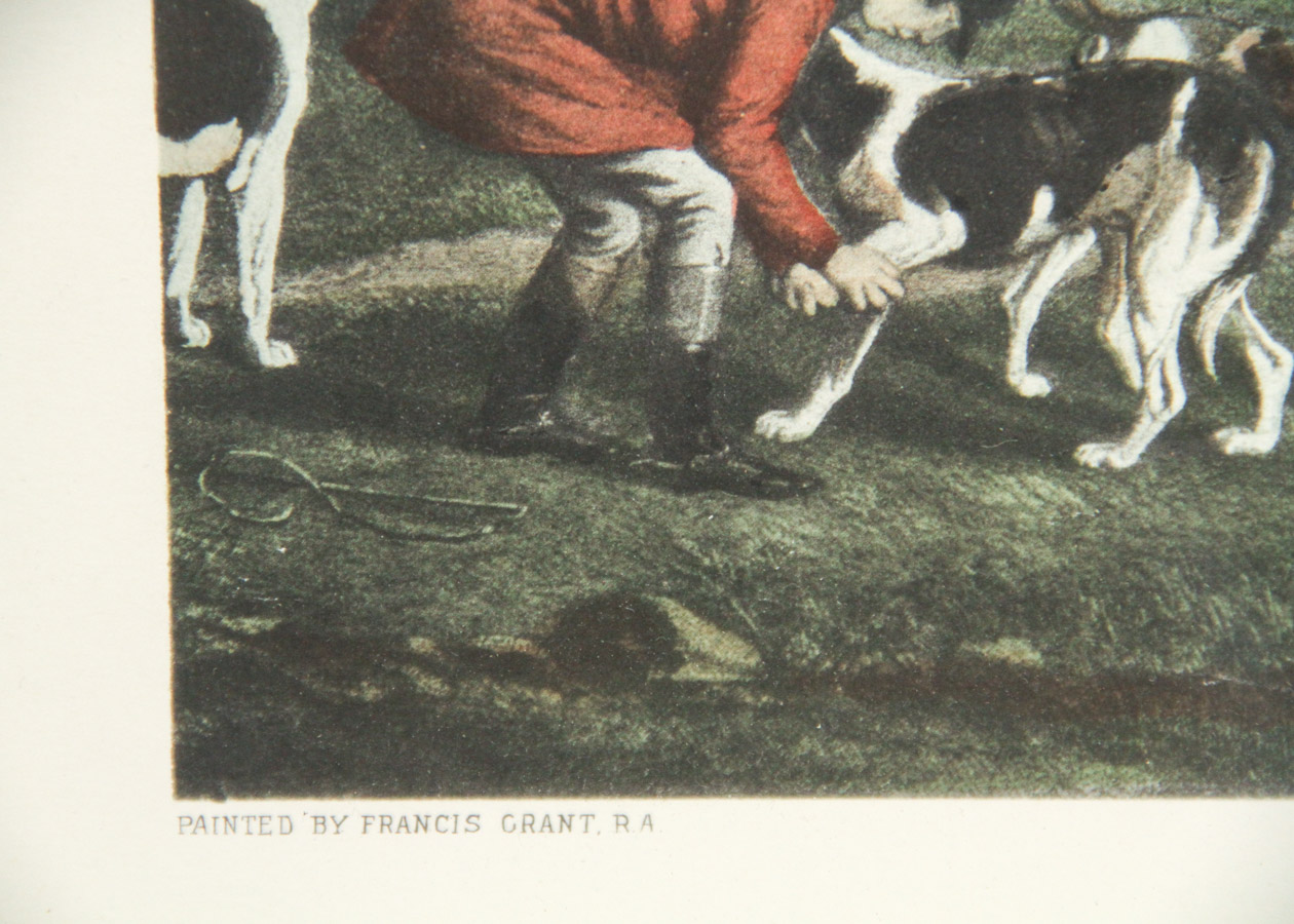 After Frederick Bromley Offset Lithograph "Sir Richard Sutton and the Quorn Hounds"