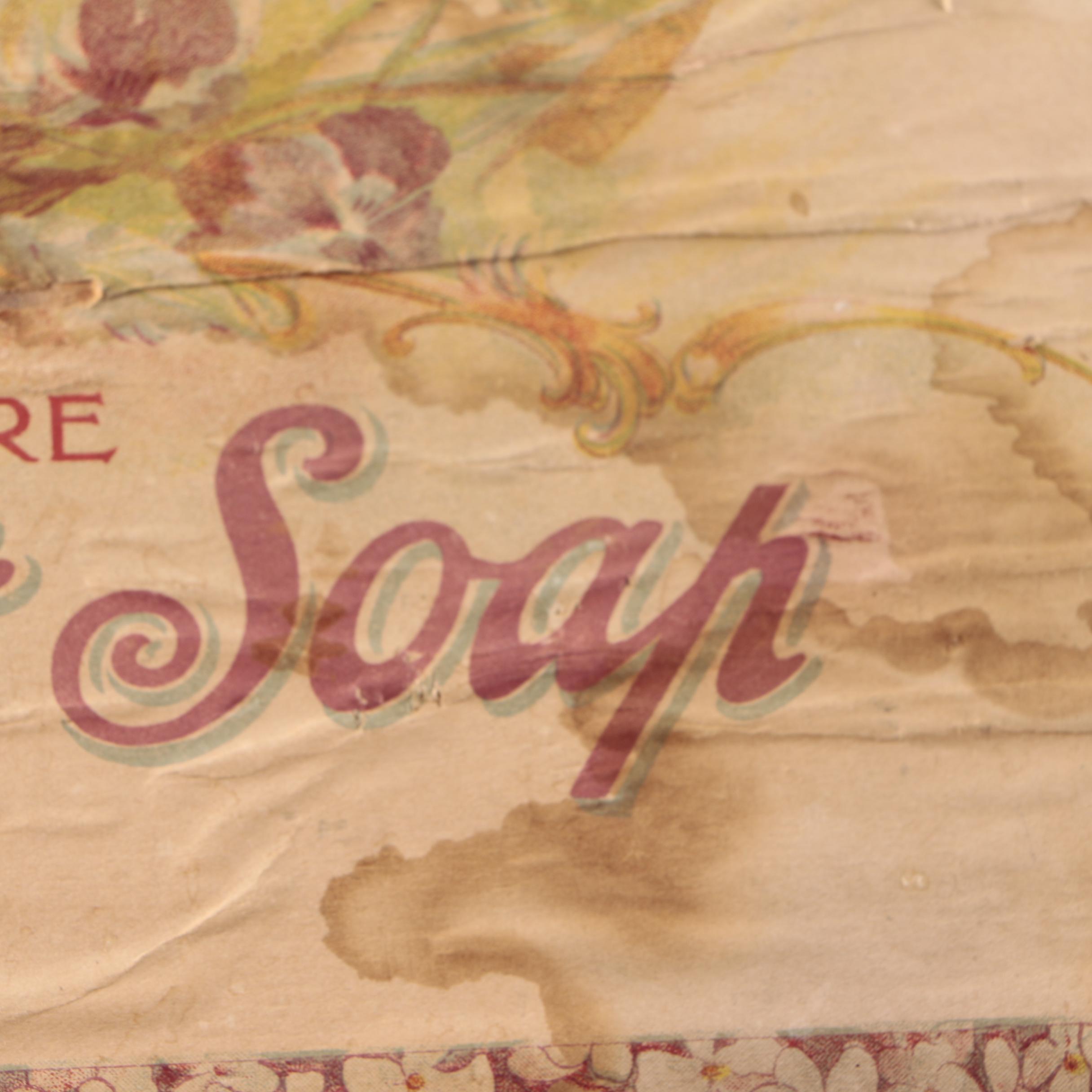 Vintage Pure Toilet Soap Wooden Box