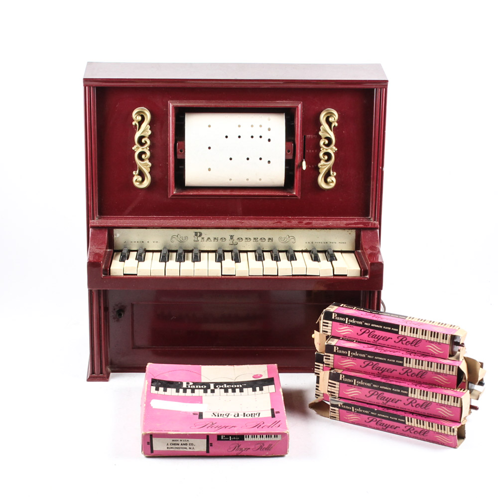 Vintage Lodeon Toy Player Piano by J. Chein & Co.