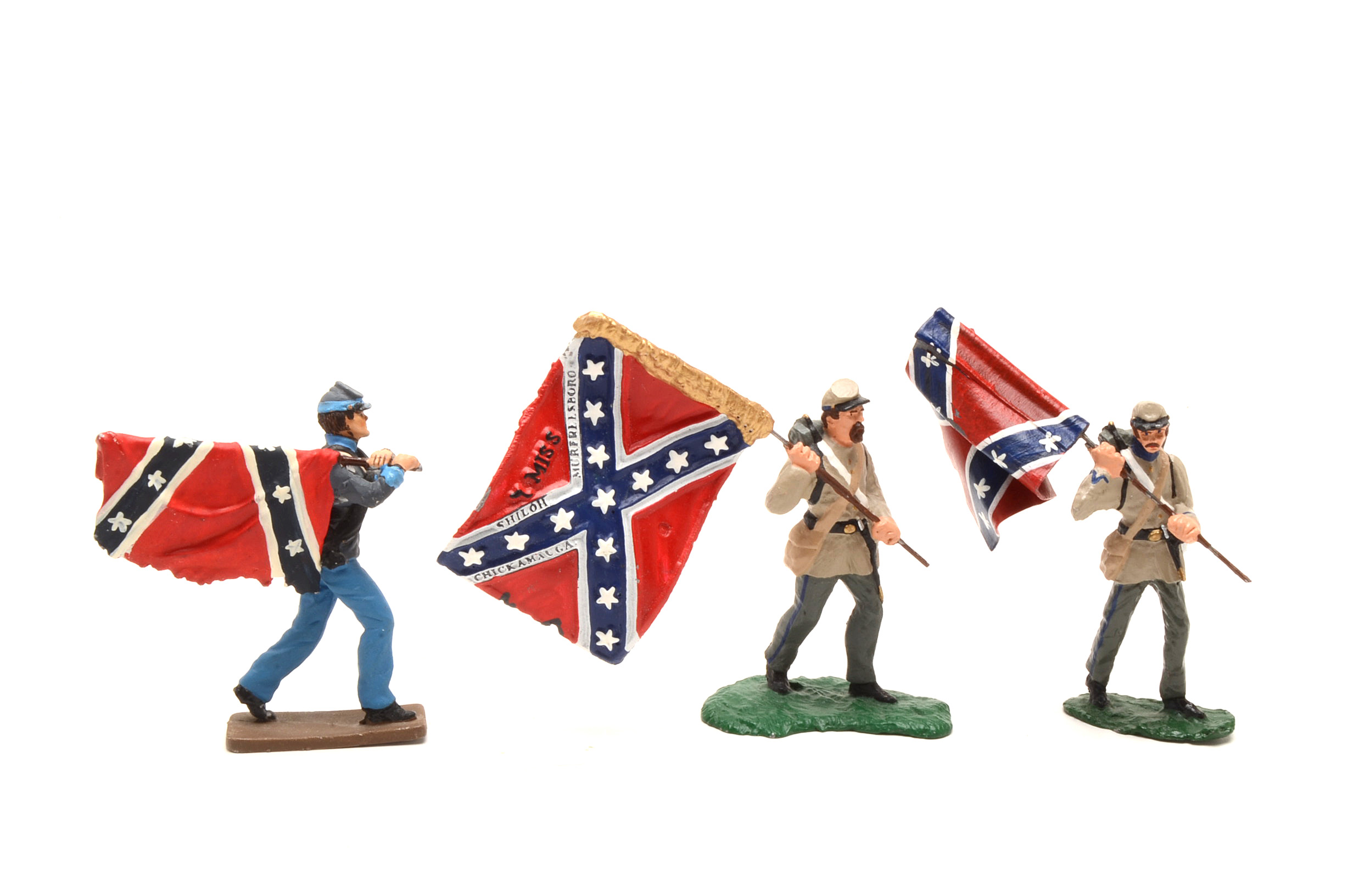 Collection of Painted Cast Metal Civil War Figures