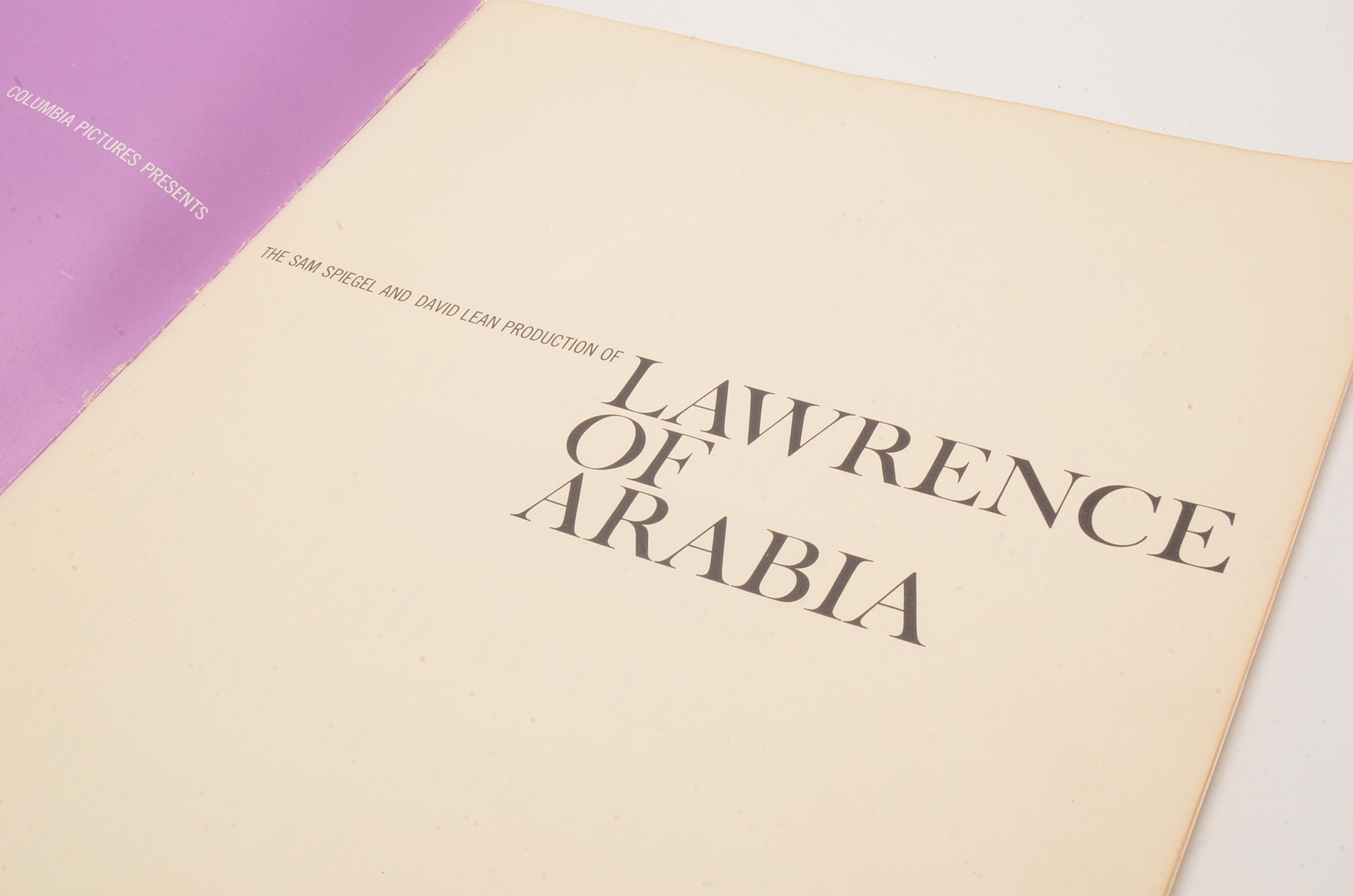 1962 "Lawrence of Arabia" Columbia Pictures Program