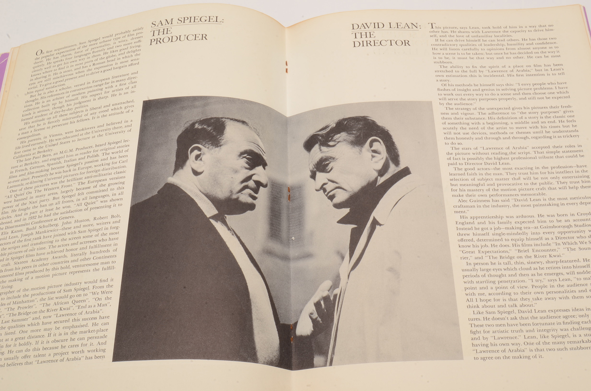 1962 "Lawrence of Arabia" Columbia Pictures Program