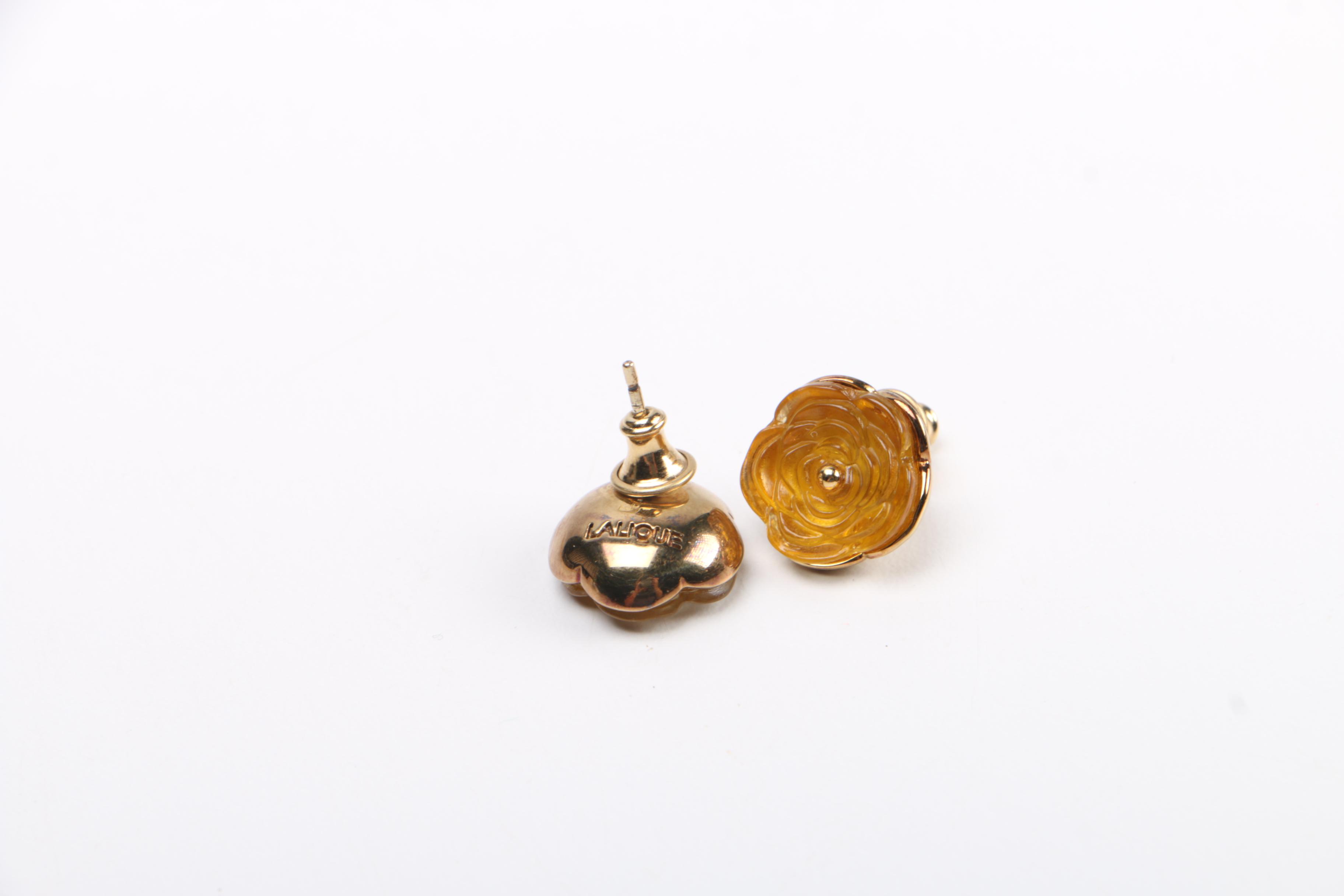 Lalique Necklace and Earring Set