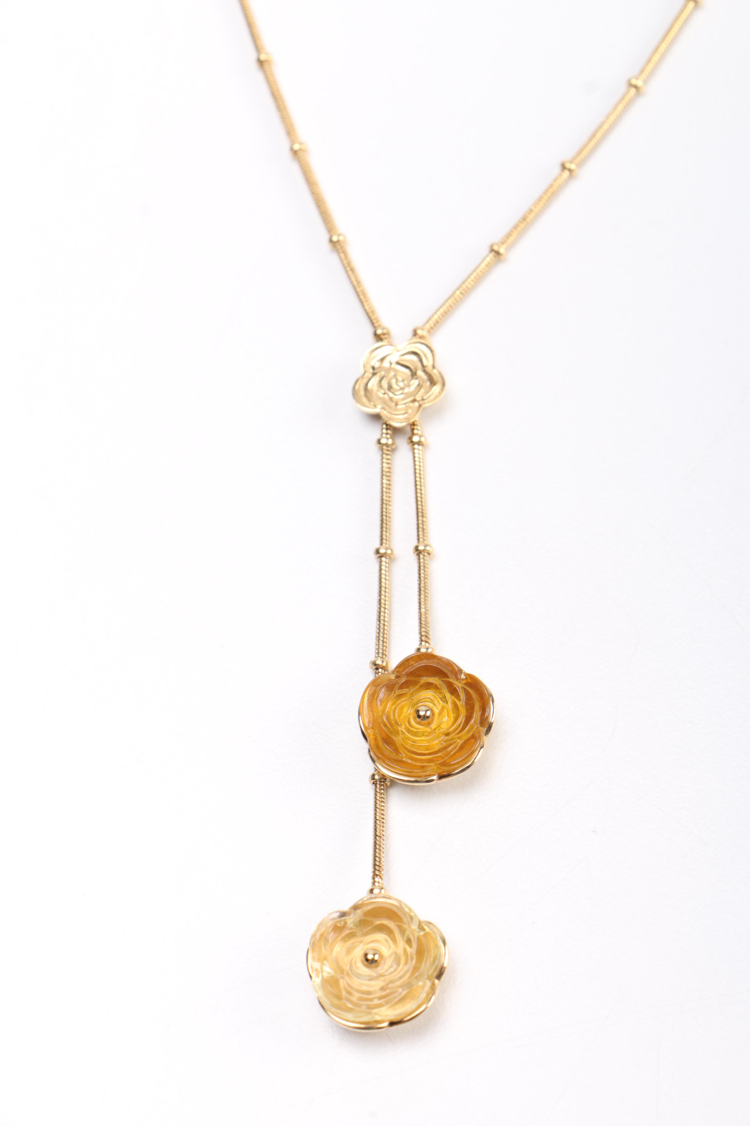 Lalique Necklace and Earring Set