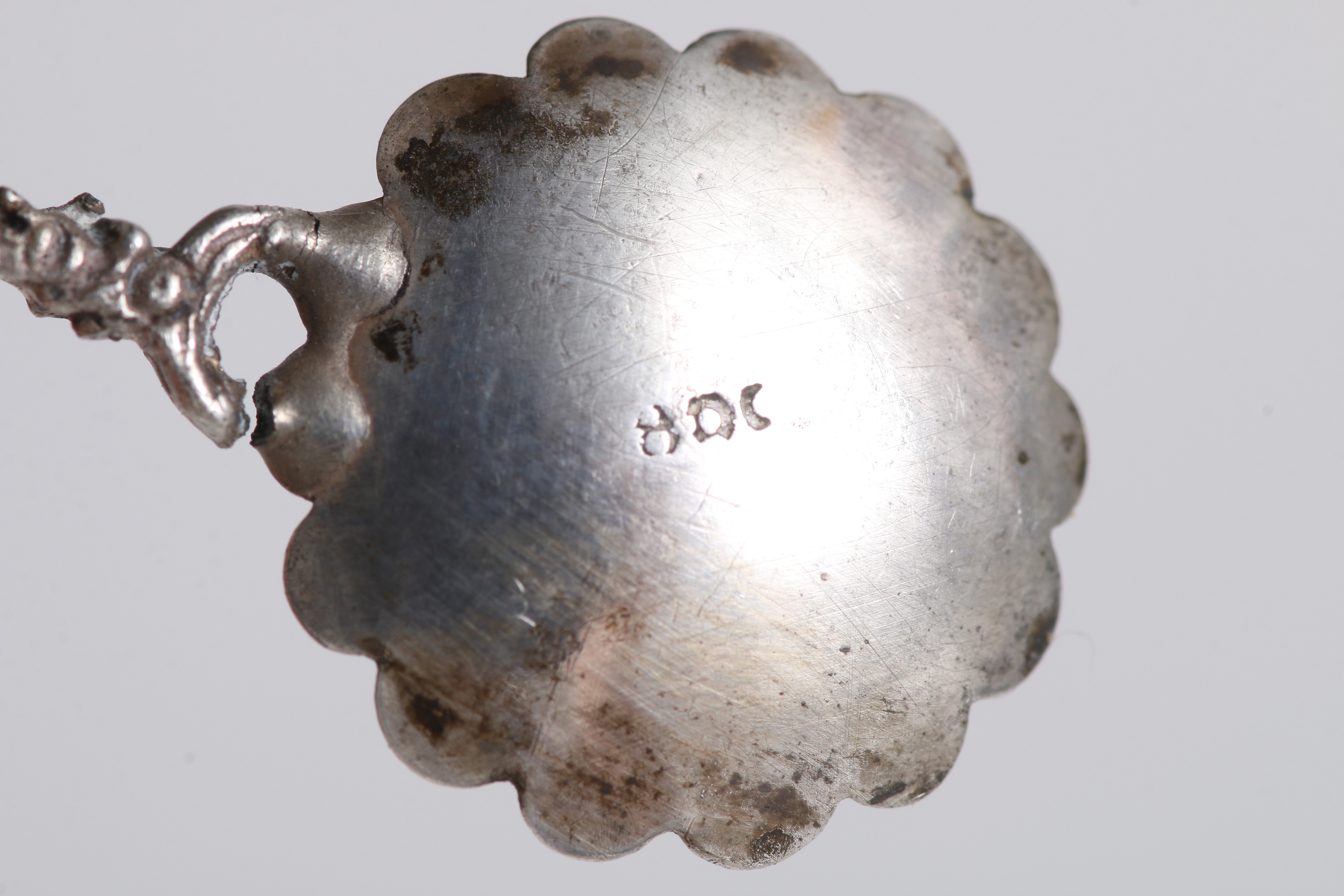 800 Silver Salt Cellars and Spoon