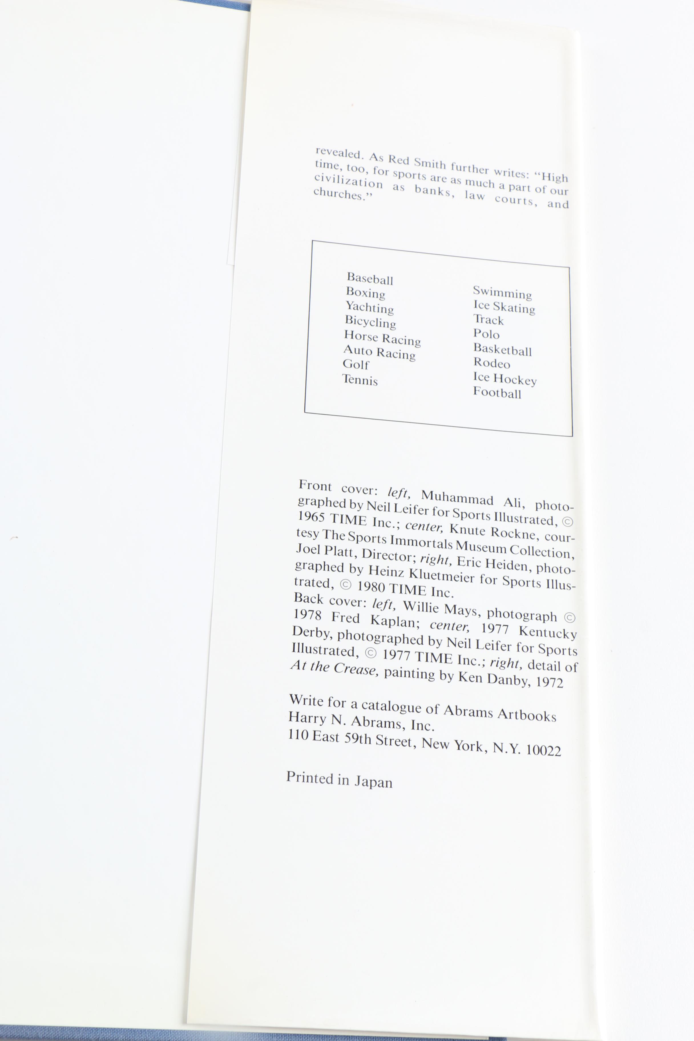 Sports Themed Coffee Table Books