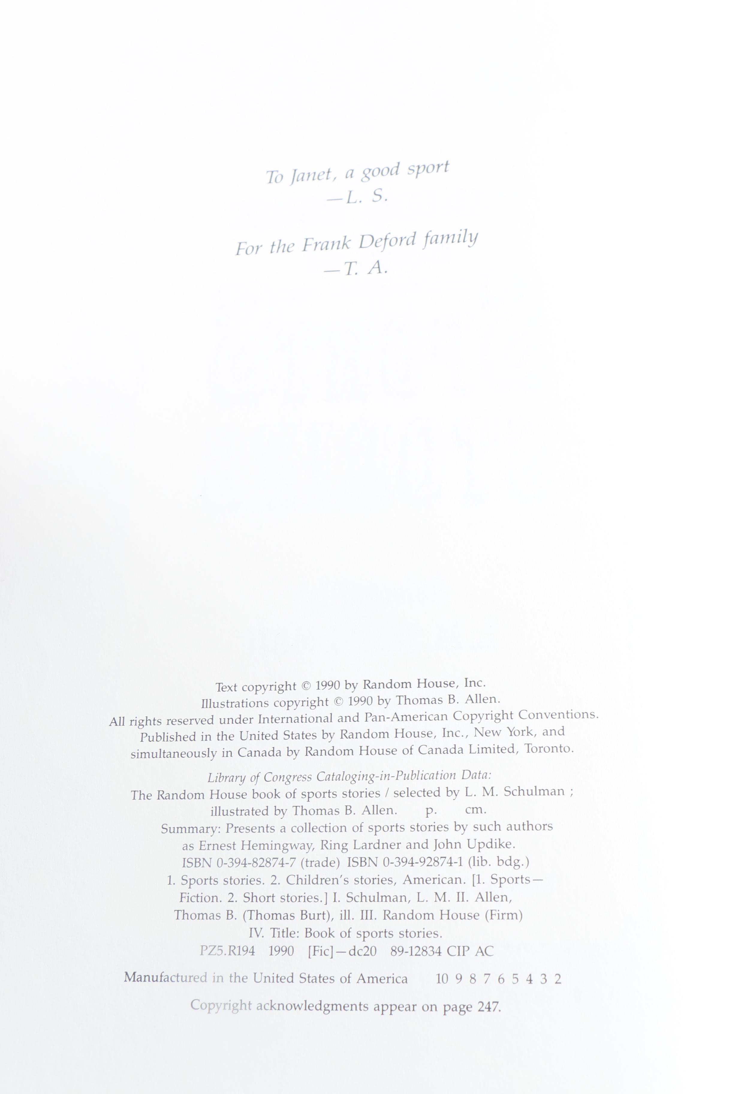 Sports Themed Coffee Table Books