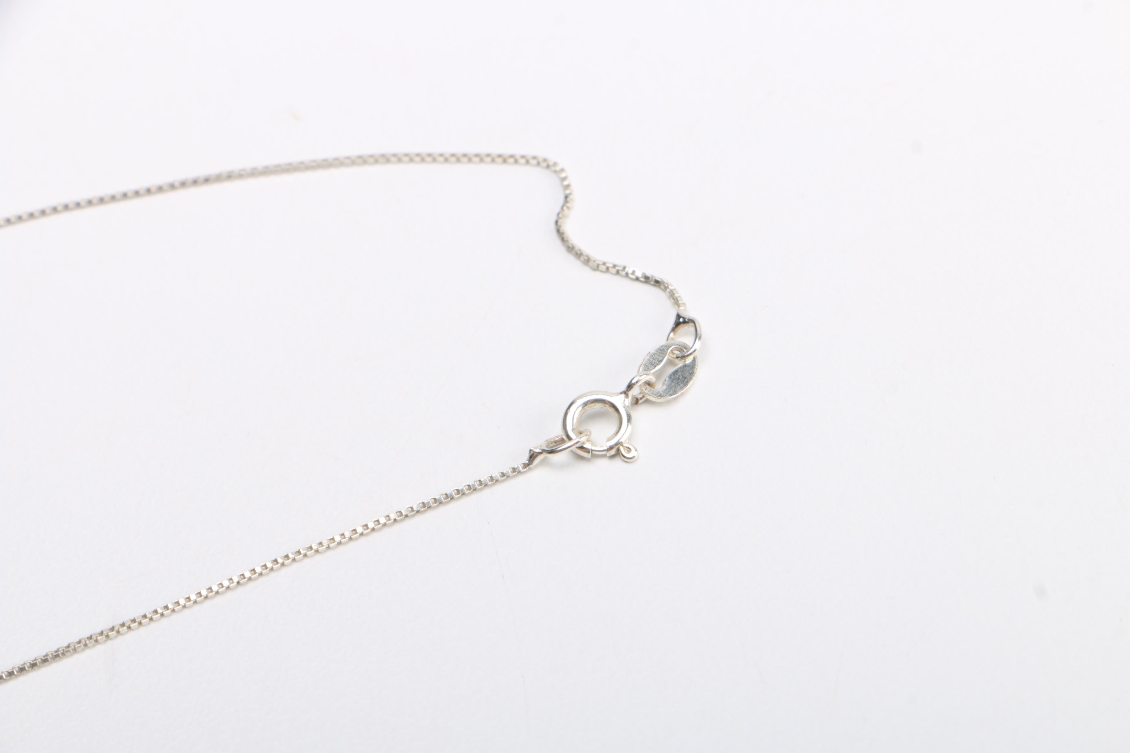 Sterling Silver Jewelry Assortment Including a Kalan Smoky Quartz Necklace