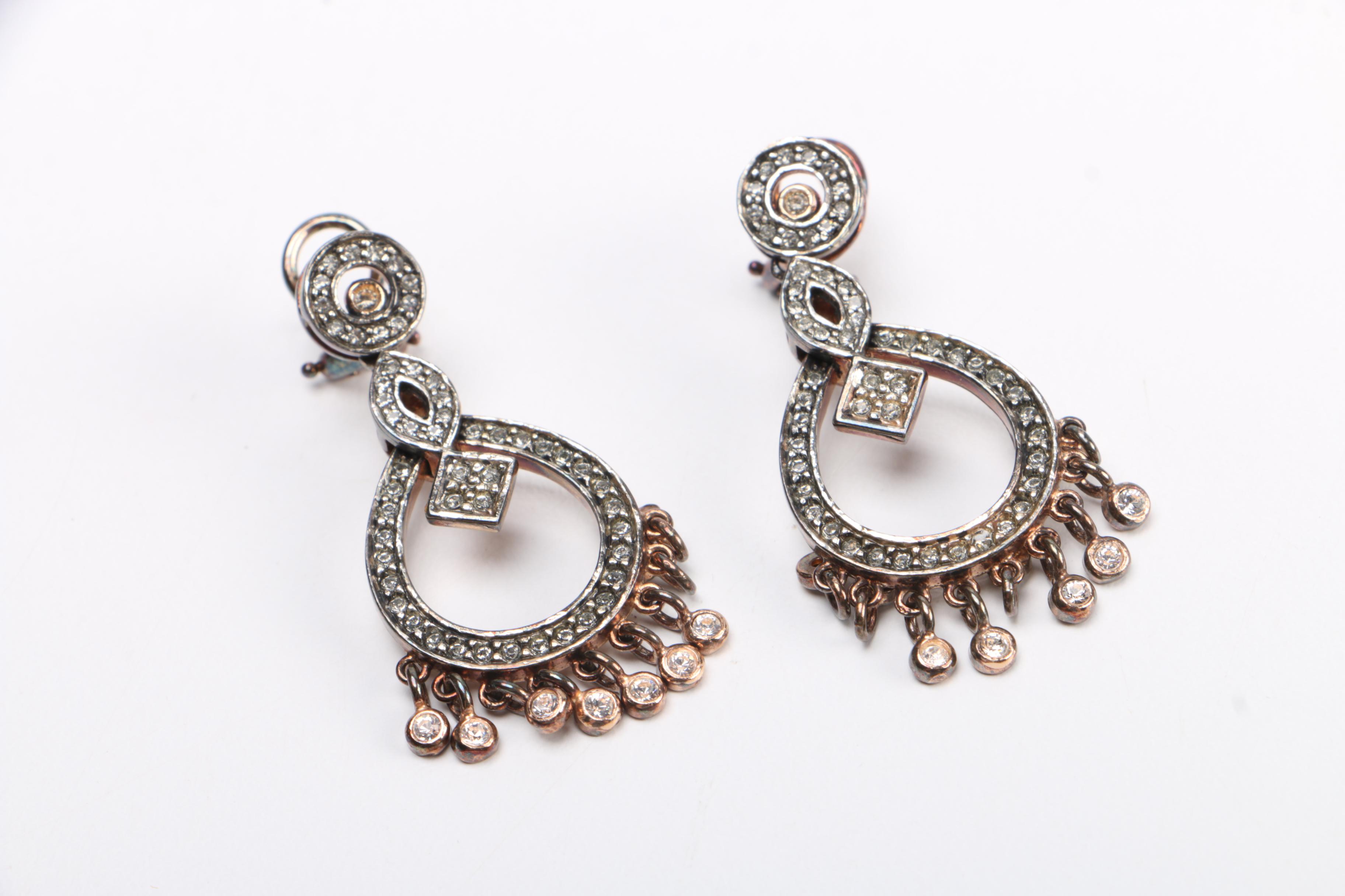 Sterling Silver Jewelry Assortment Including a Kalan Smoky Quartz Necklace