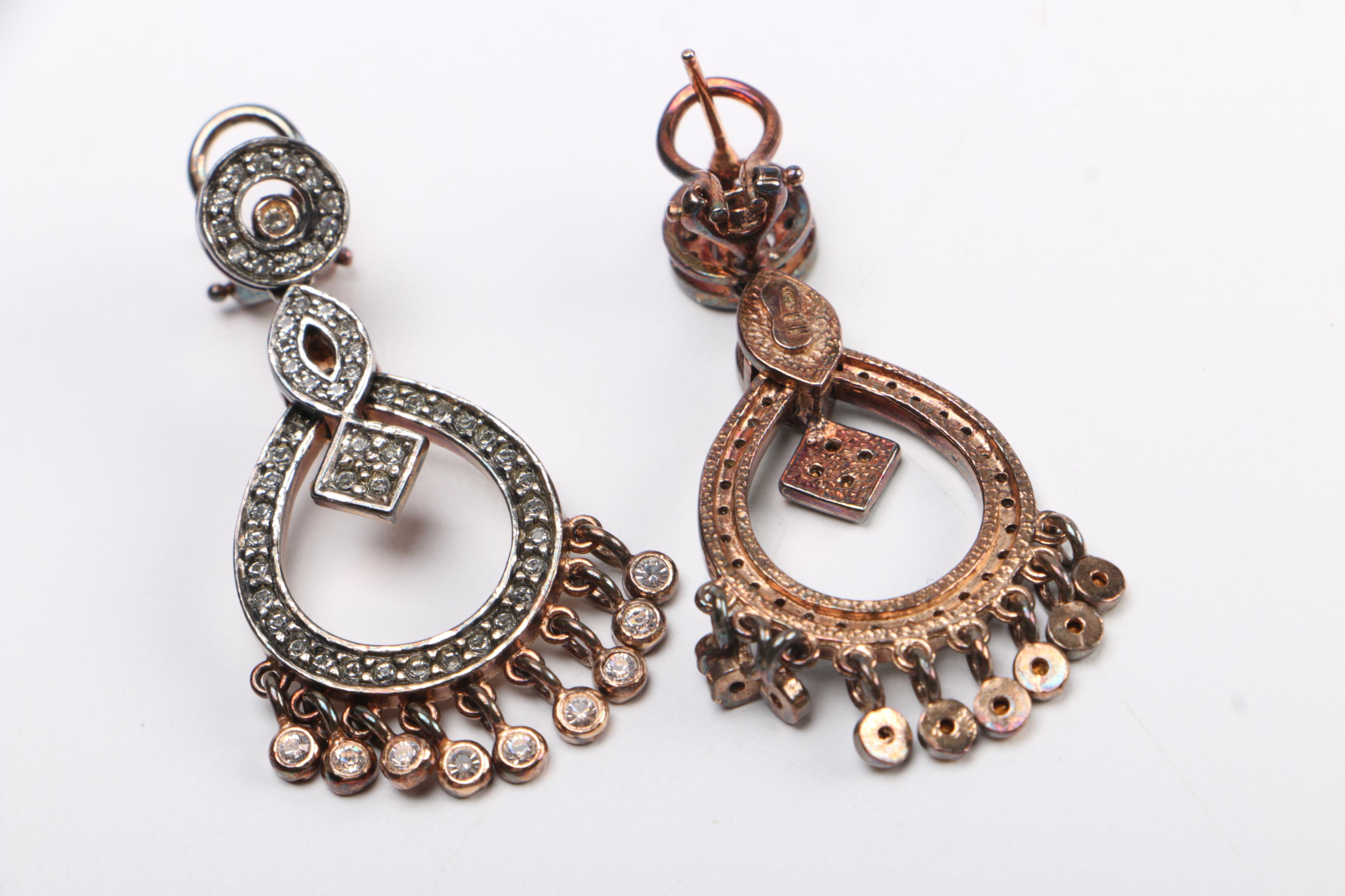 Sterling Silver Jewelry Assortment Including a Kalan Smoky Quartz Necklace