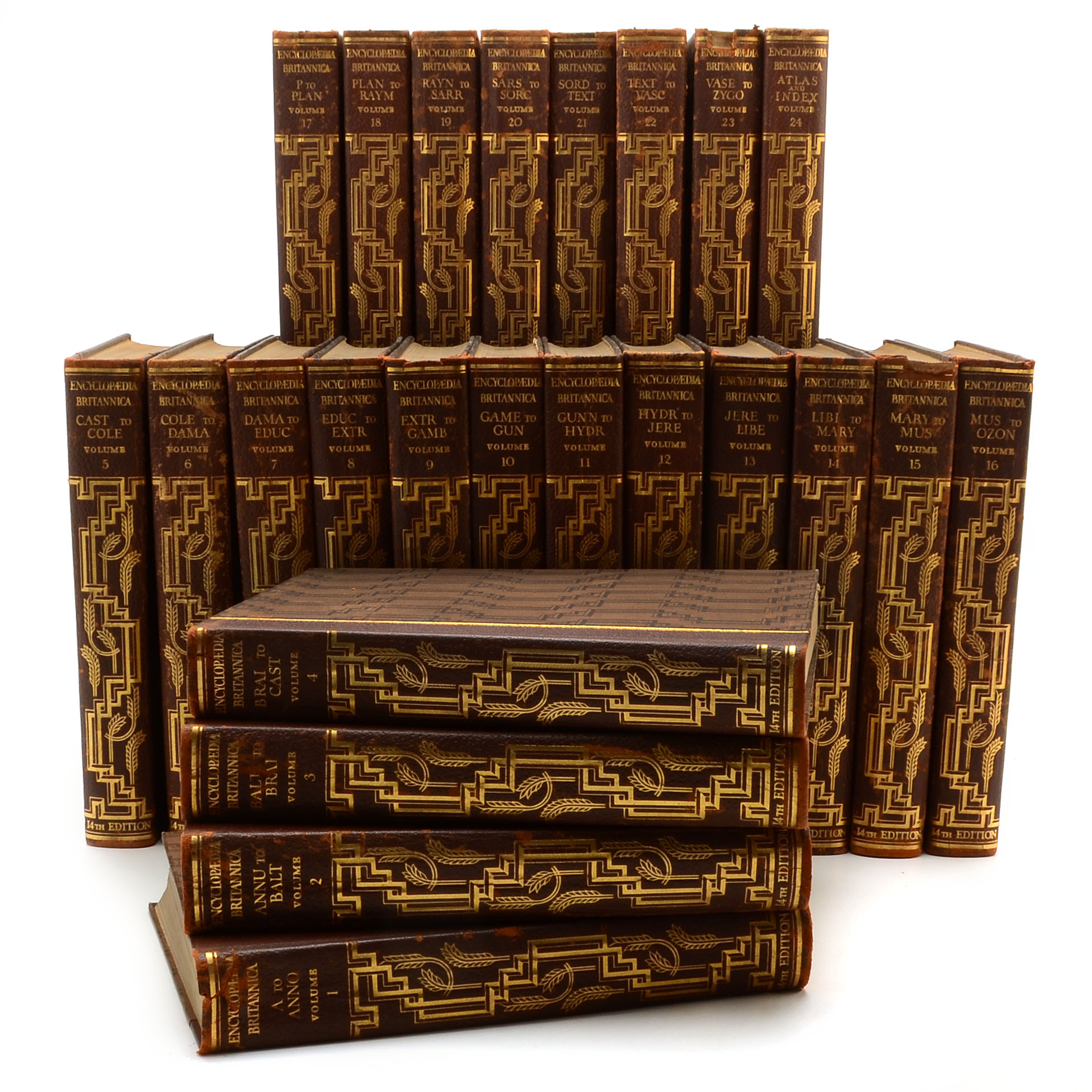 Complete 1929 "Encyclopedia Britannica" in 24 Volumes