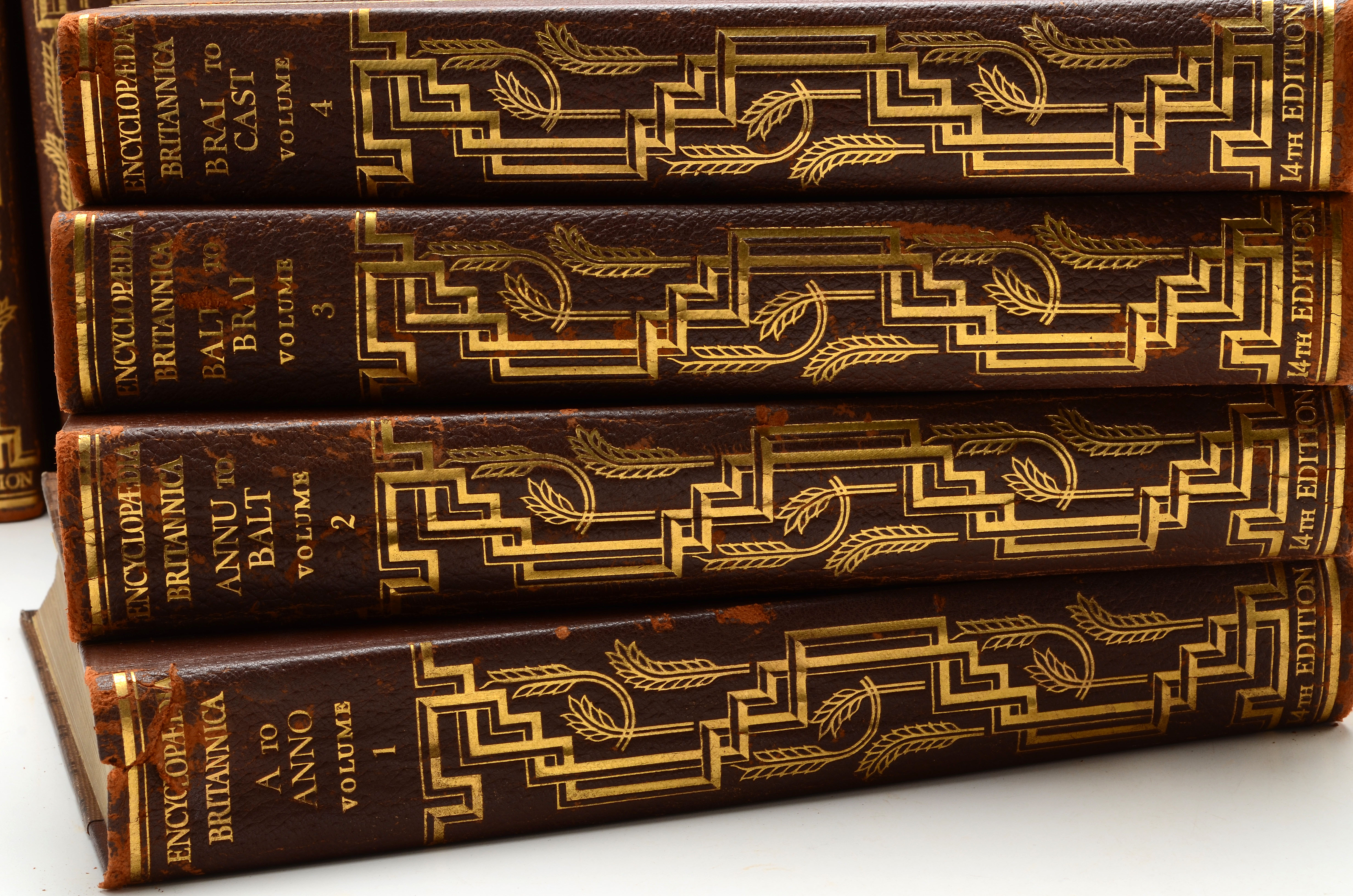 Complete 1929 "Encyclopedia Britannica" in 24 Volumes