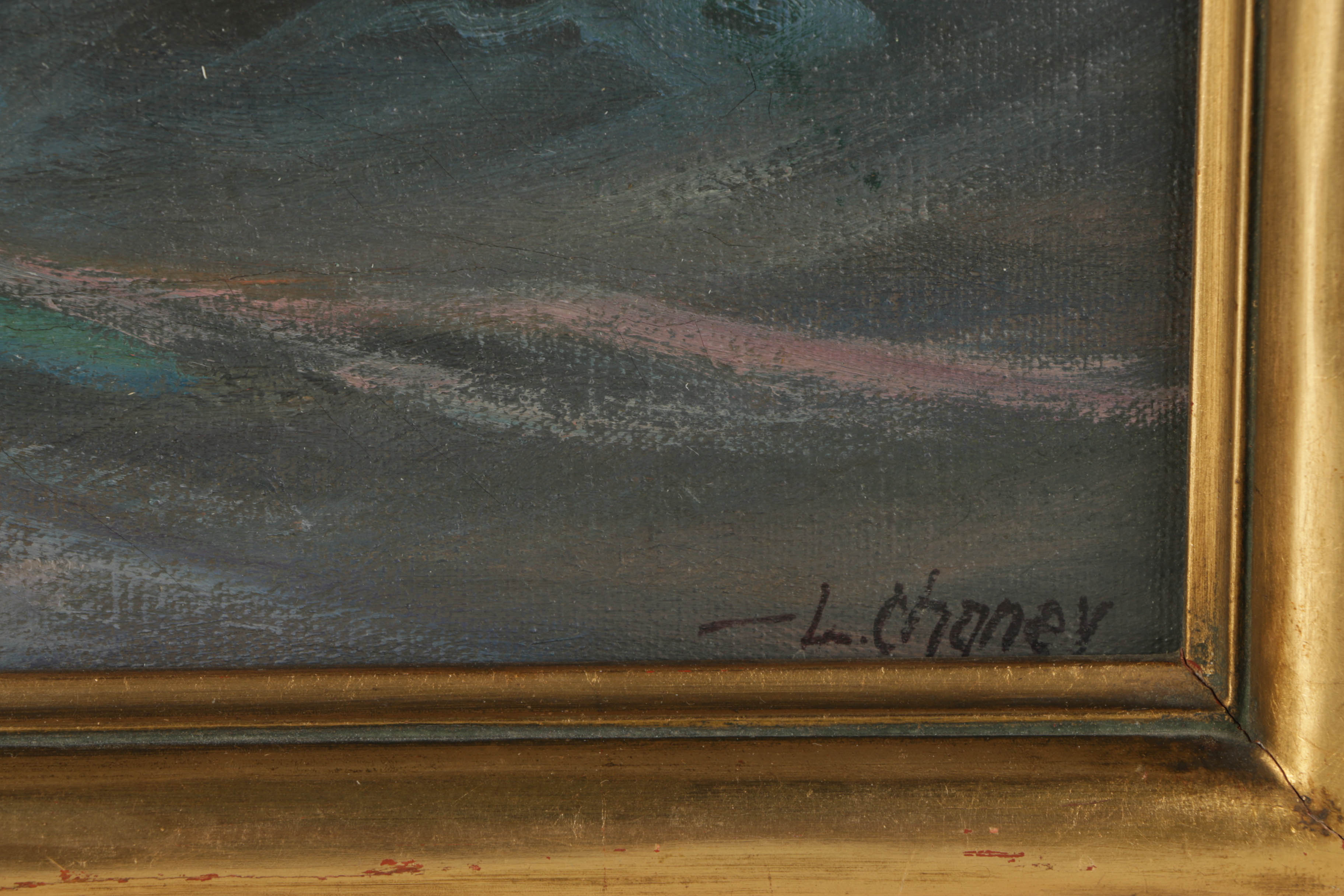 Lester Chaney Oil Painting on Canvas of Seascape