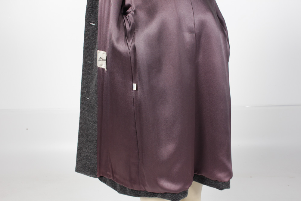 Vintage Coat With Mink Collar