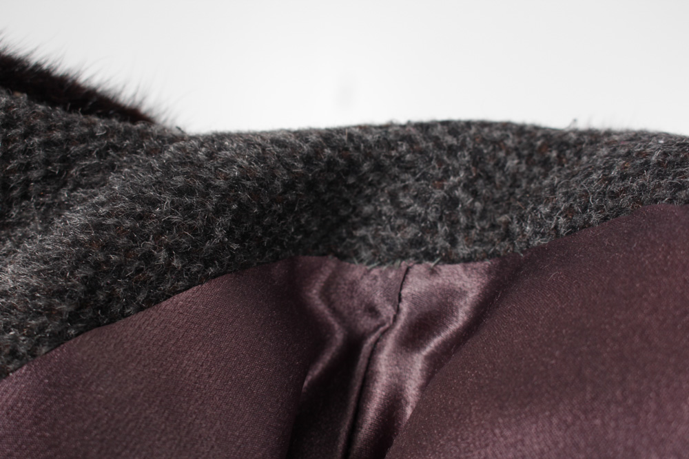 Vintage Coat With Mink Collar