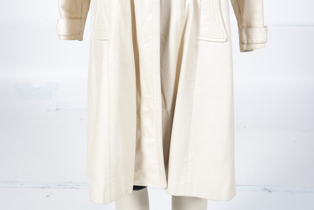 Women's Leather and Blond Mink Coat