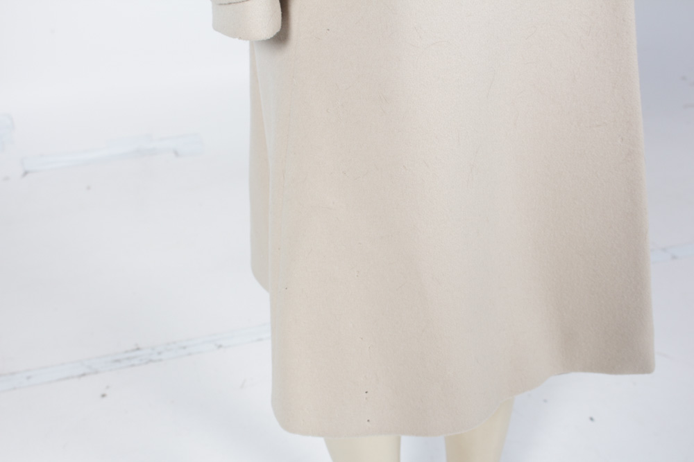 Juan de Cirota Vintage Wool Coat With Fox Collar