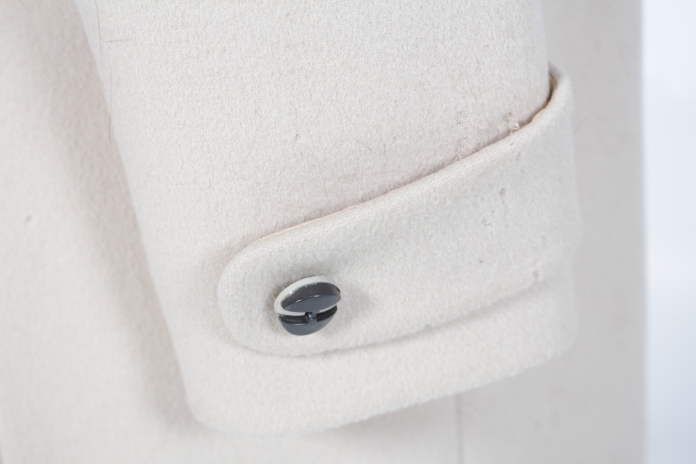Juan de Cirota Vintage Wool Coat With Fox Collar