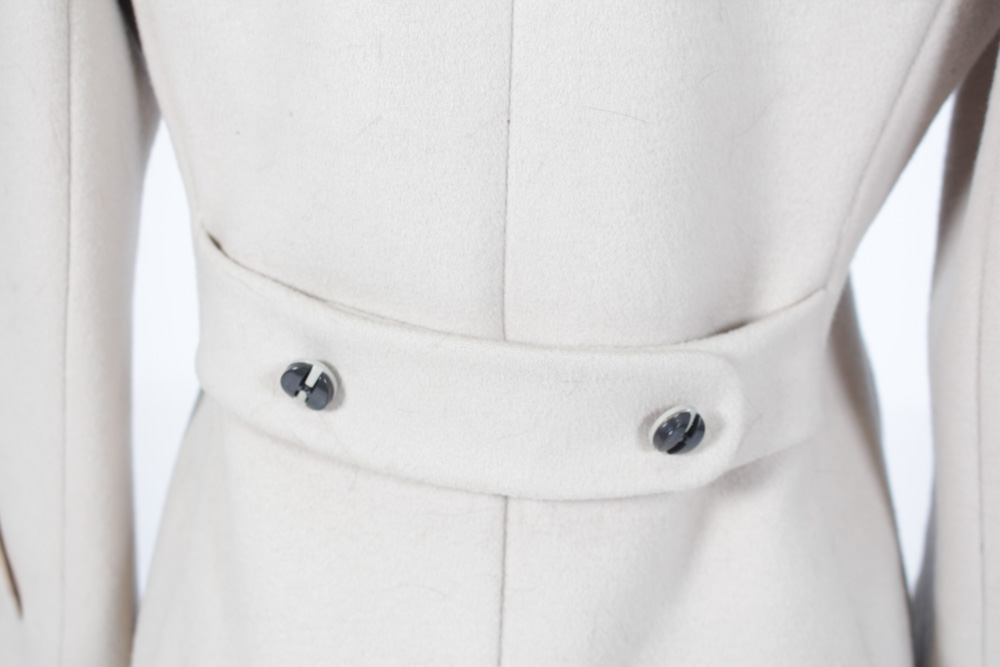 Juan de Cirota Vintage Wool Coat With Fox Collar