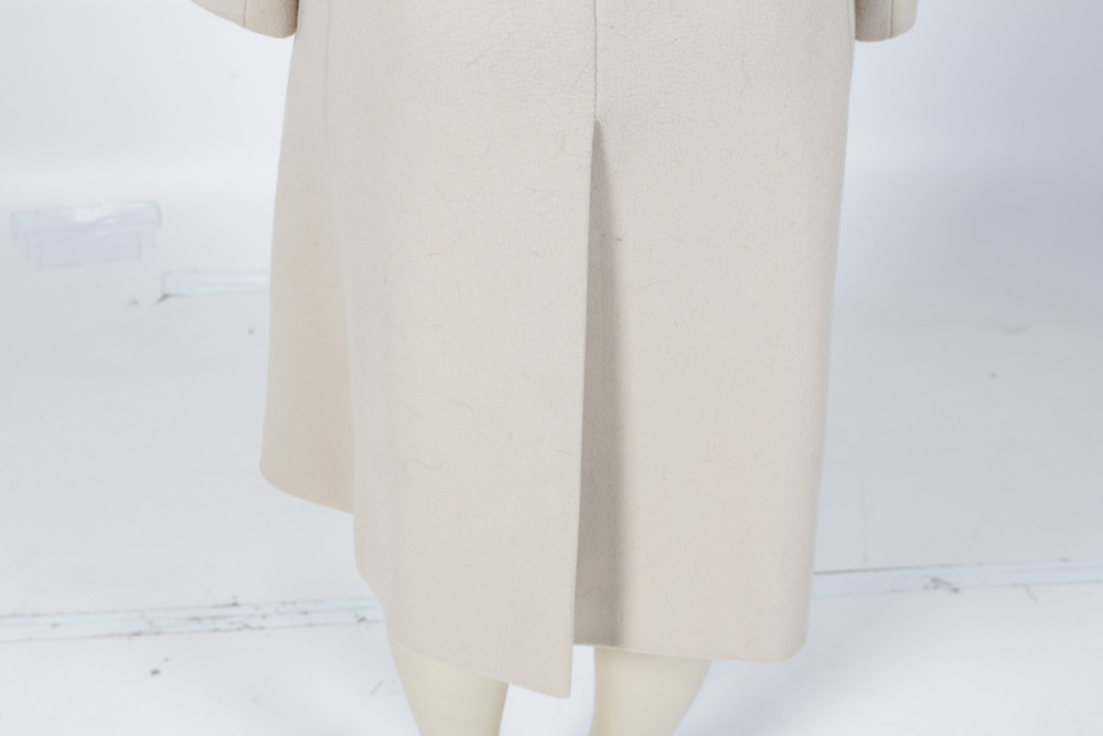 Juan de Cirota Vintage Wool Coat With Fox Collar