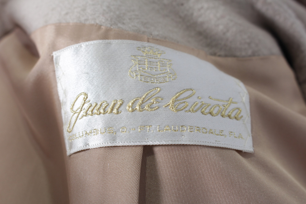 Juan de Cirota Vintage Wool Coat With Fox Collar