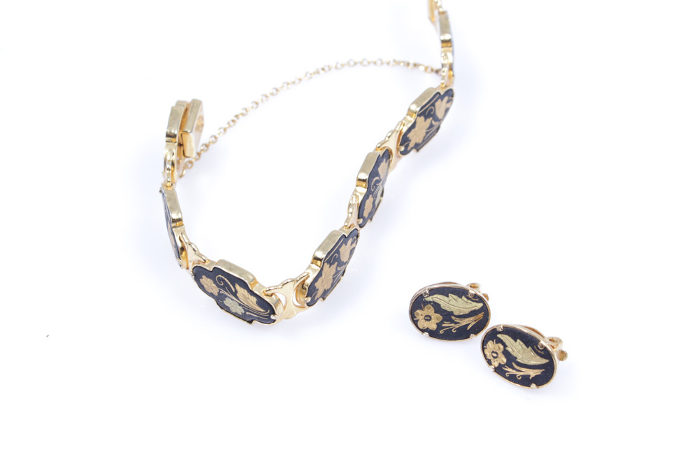Gold Tone Jewelry Array With Trifari