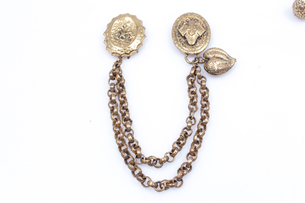 Gold Tone Jewelry Array With Trifari