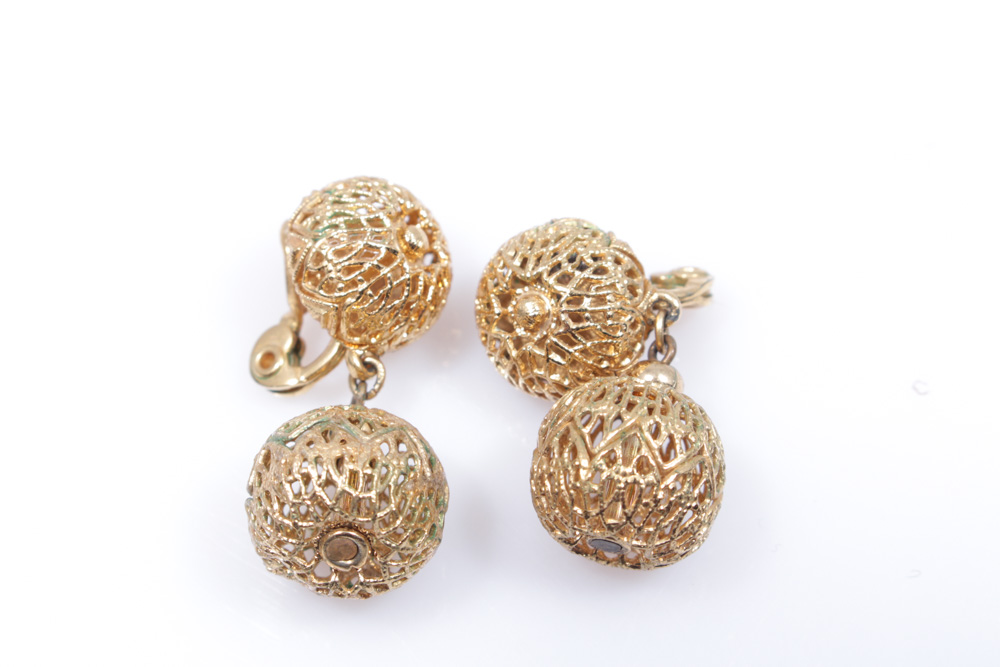 Gold Tone Jewelry Array With Trifari