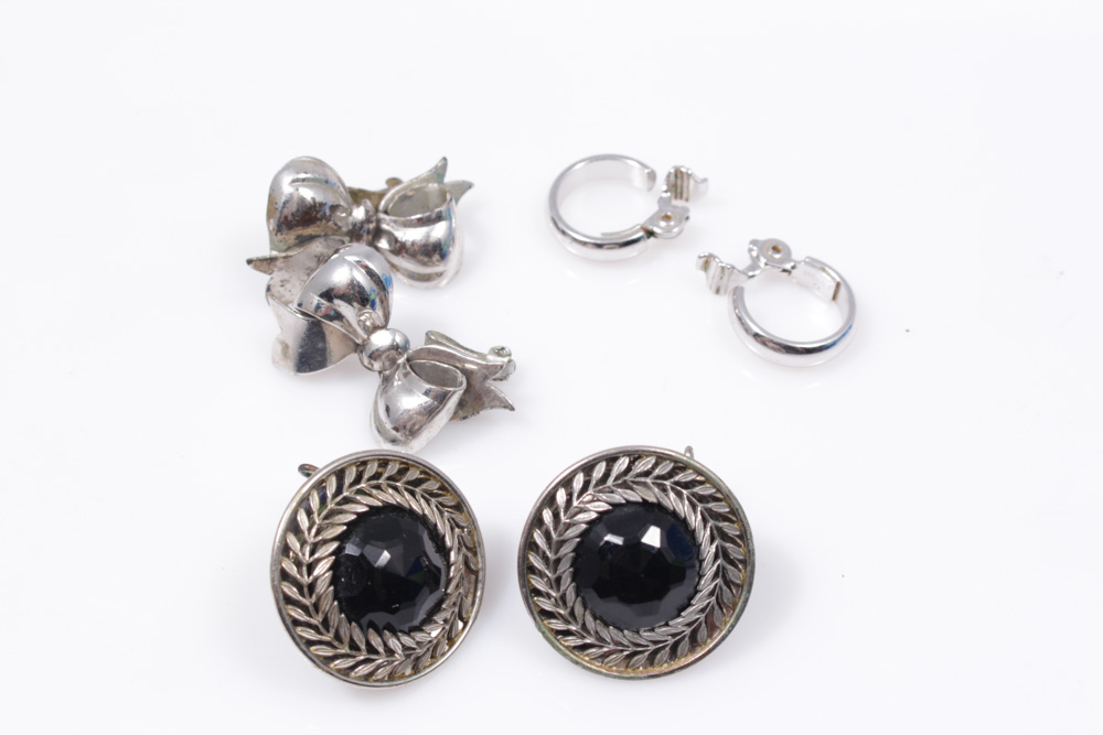 Silver Tone Jewelry Selection With Trifari