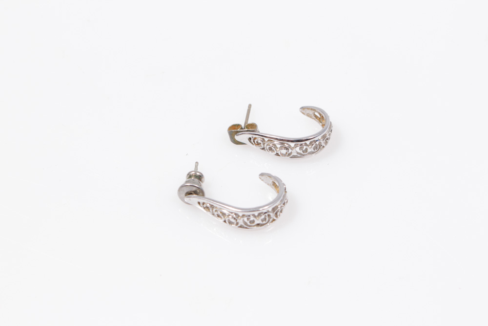 Silver Tone Jewelry Selection With Trifari
