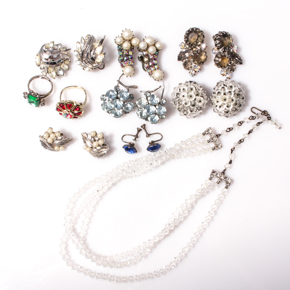 Vintage Costume Jewelry Featuring Trifari