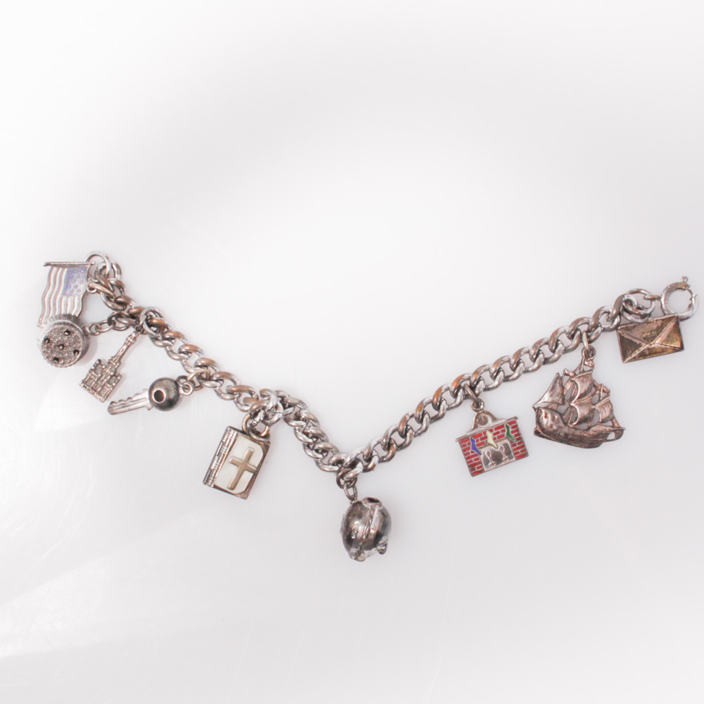 Sterling Silver Charm Bracelet