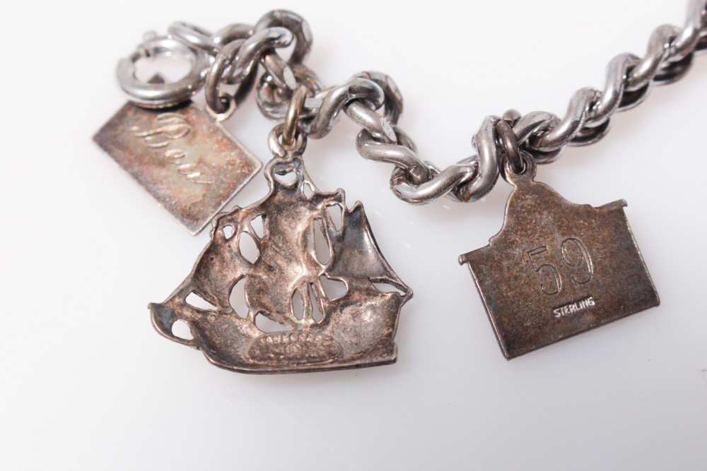 Sterling Silver Charm Bracelet
