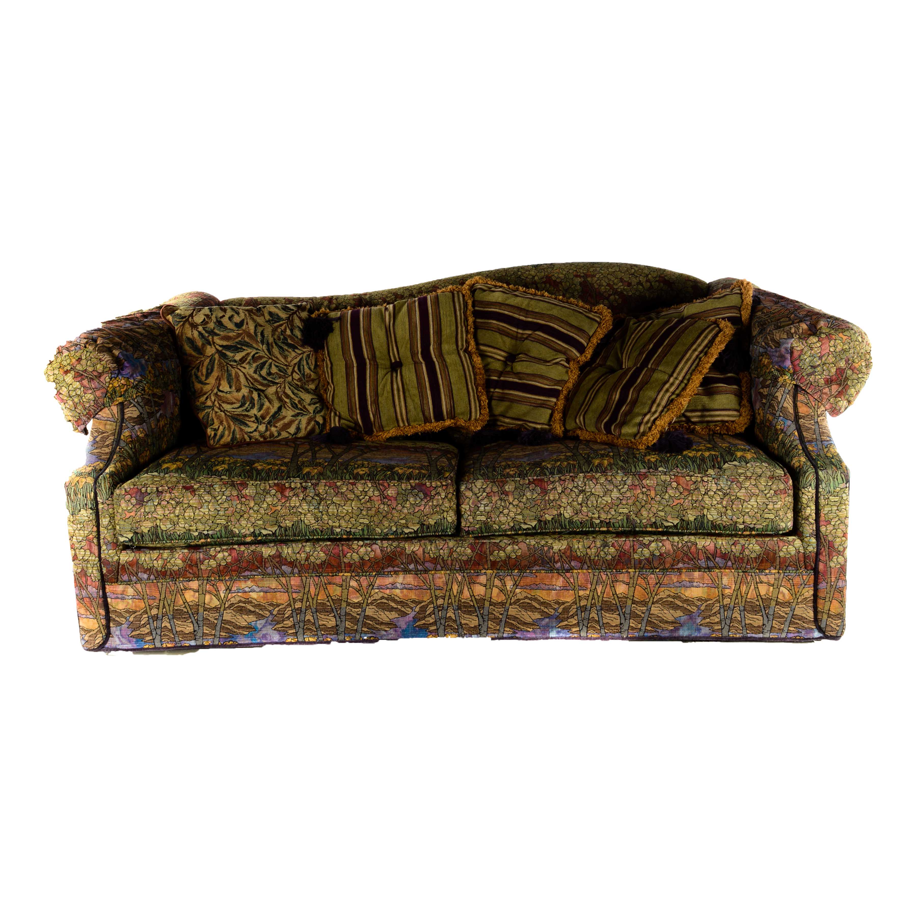 Contemporary Tiffany Glass Inspired Sofa by Woodmark