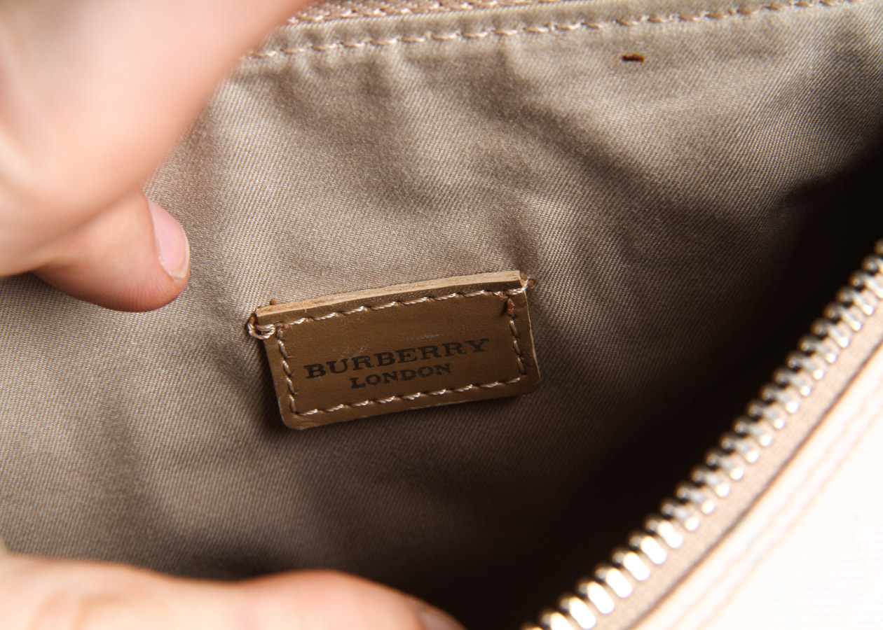 Burberry Pink Plaid Handbag